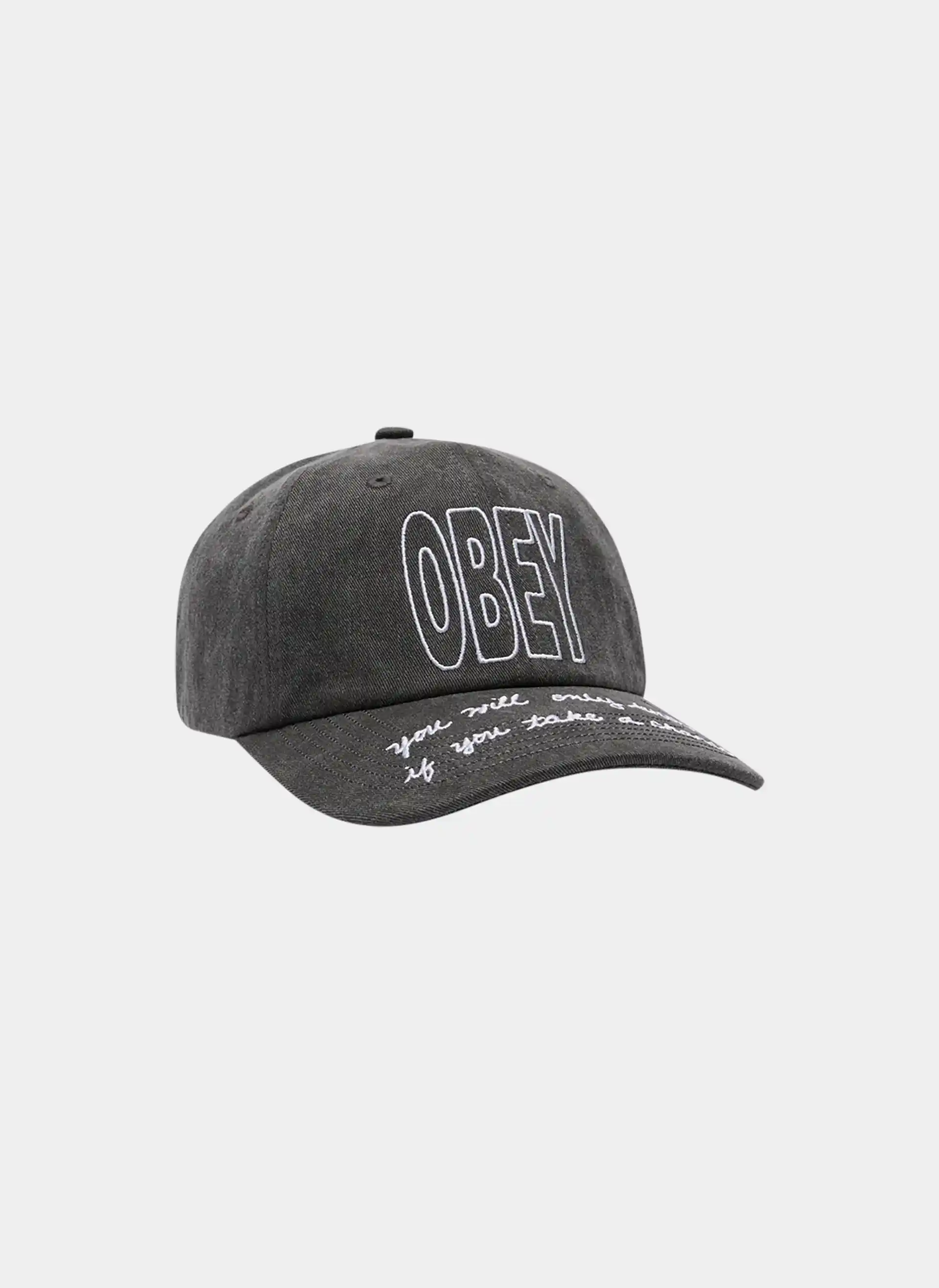 Кепка PIGMENT OBEY CHANCE 6 PANEL VELCRO BACK Pigment Black