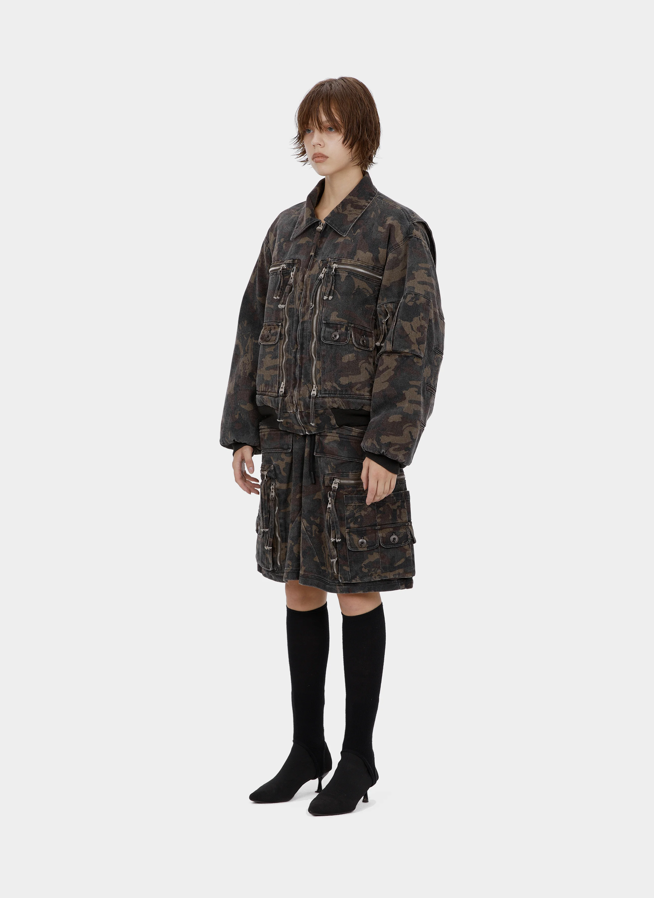 Шорты MULTIP Cargo Cumouflage Shorts Grey