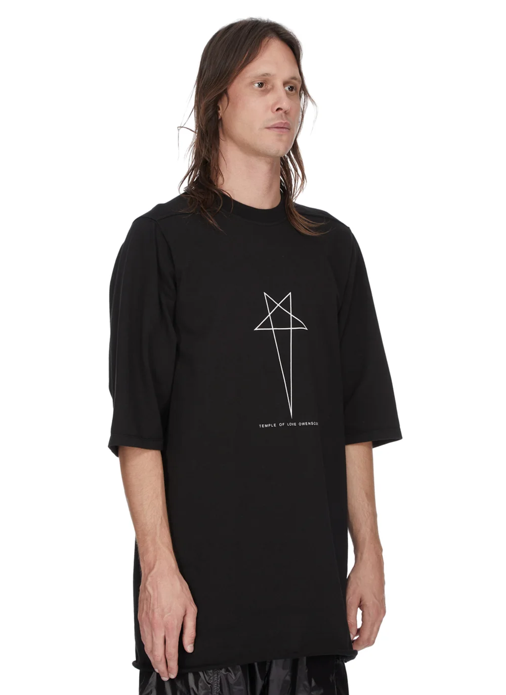 Футболка Temple Pentagram Jumbo Print SS T-Shirt  Black / Milk