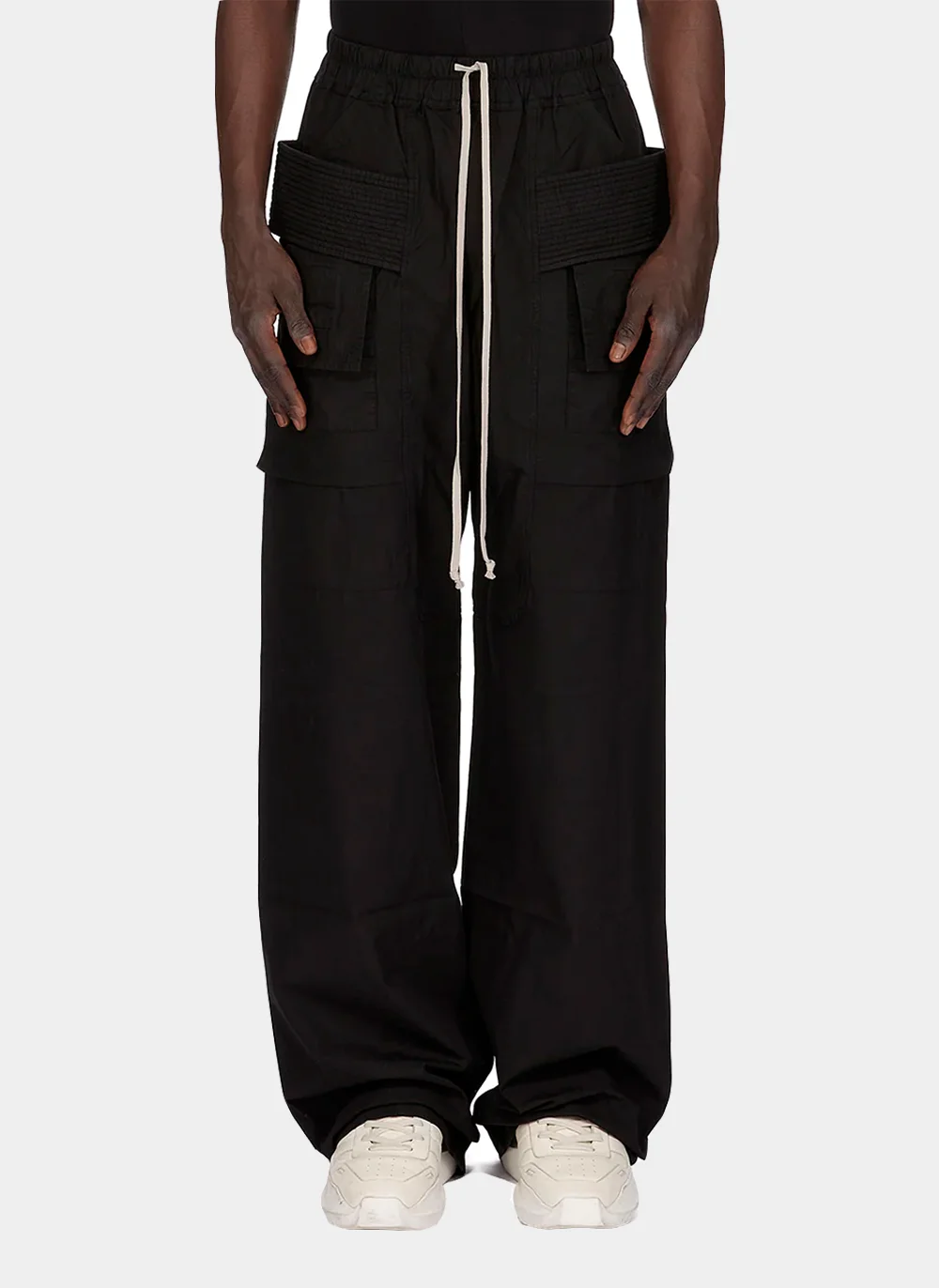 Брюки Creatch Wide Cargo Drawstring Pants Black