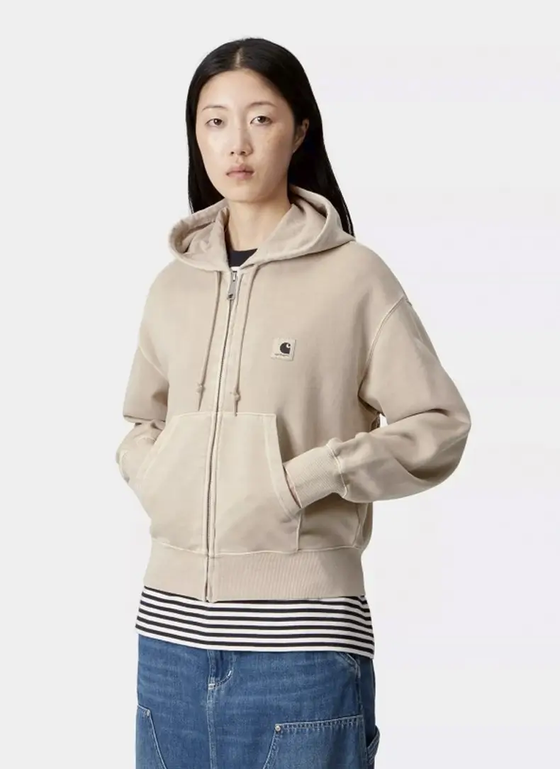 Худи на молнии женское W' Hooded Nelson Jacket Fleur De Sel (Garment Dyed)