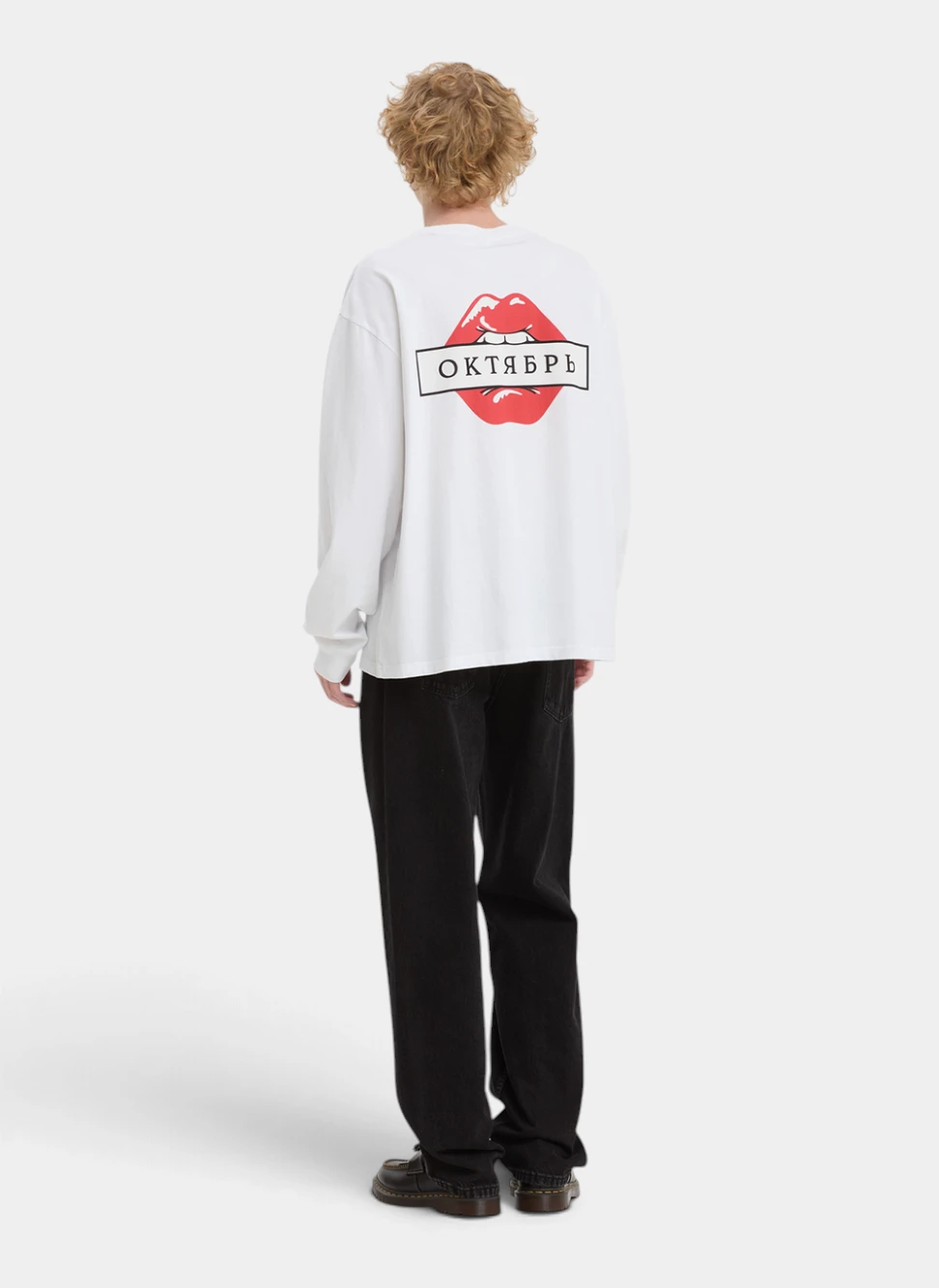 Лонгслив Lips LS Tee White
