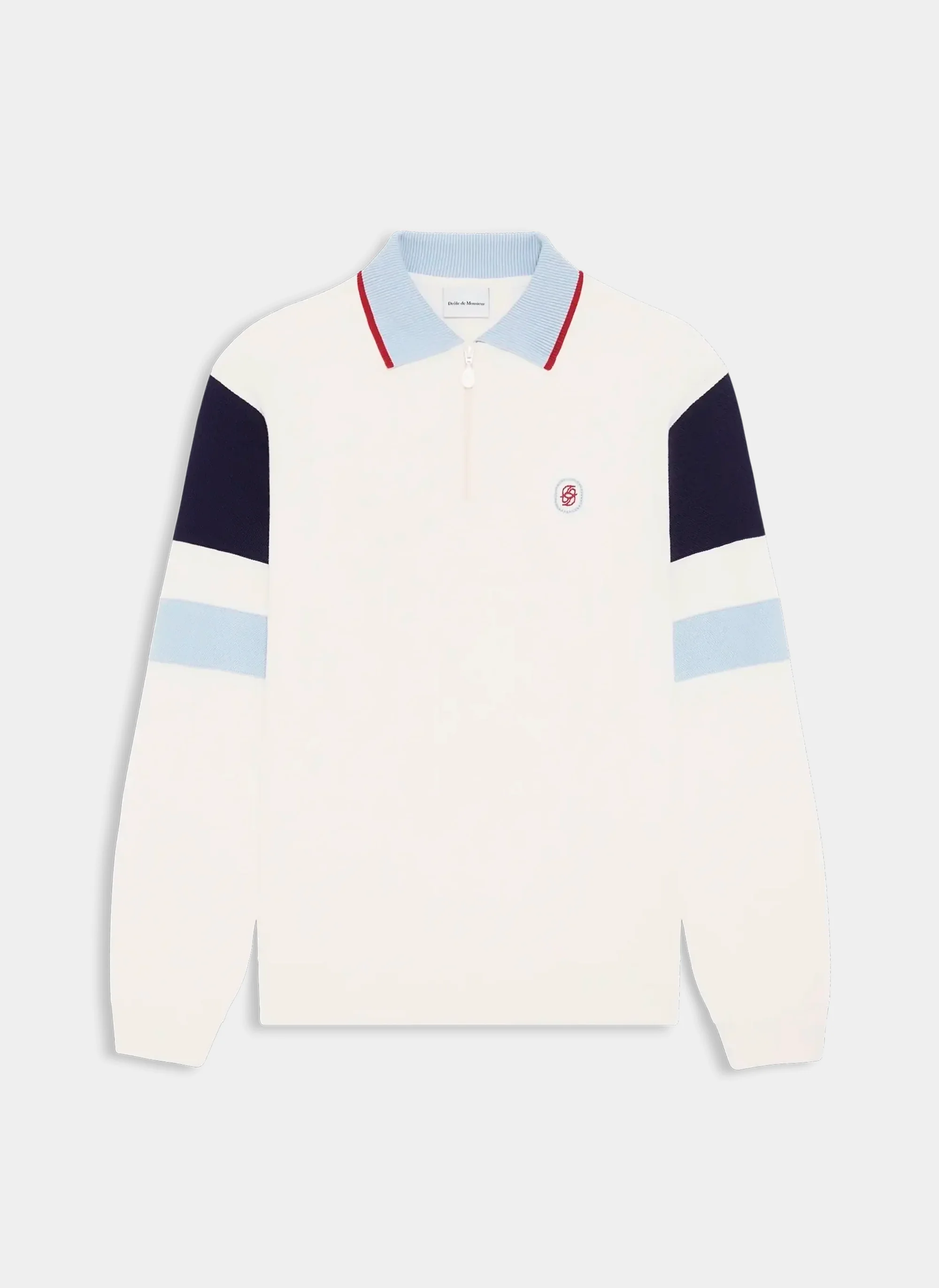 Поло D Miroir Color Block Off White