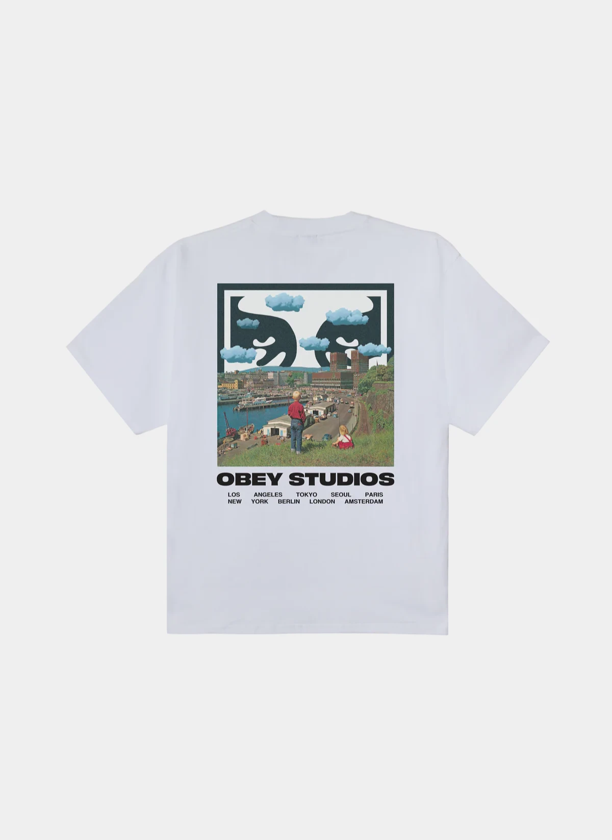Футболка Obey Sky Face White