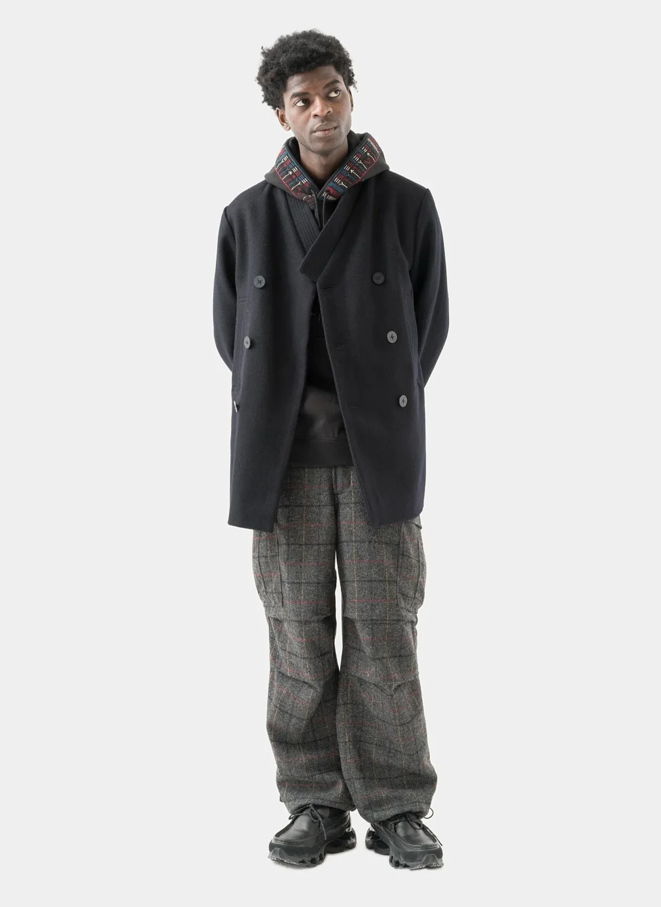 Пальто Hanbok Pea Coat  Navy