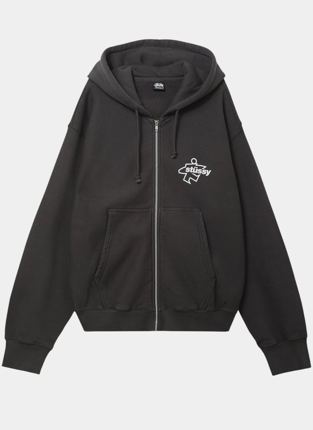 Худи на молнии Surf Size Gar. Dyed Zip Hood Faded Black