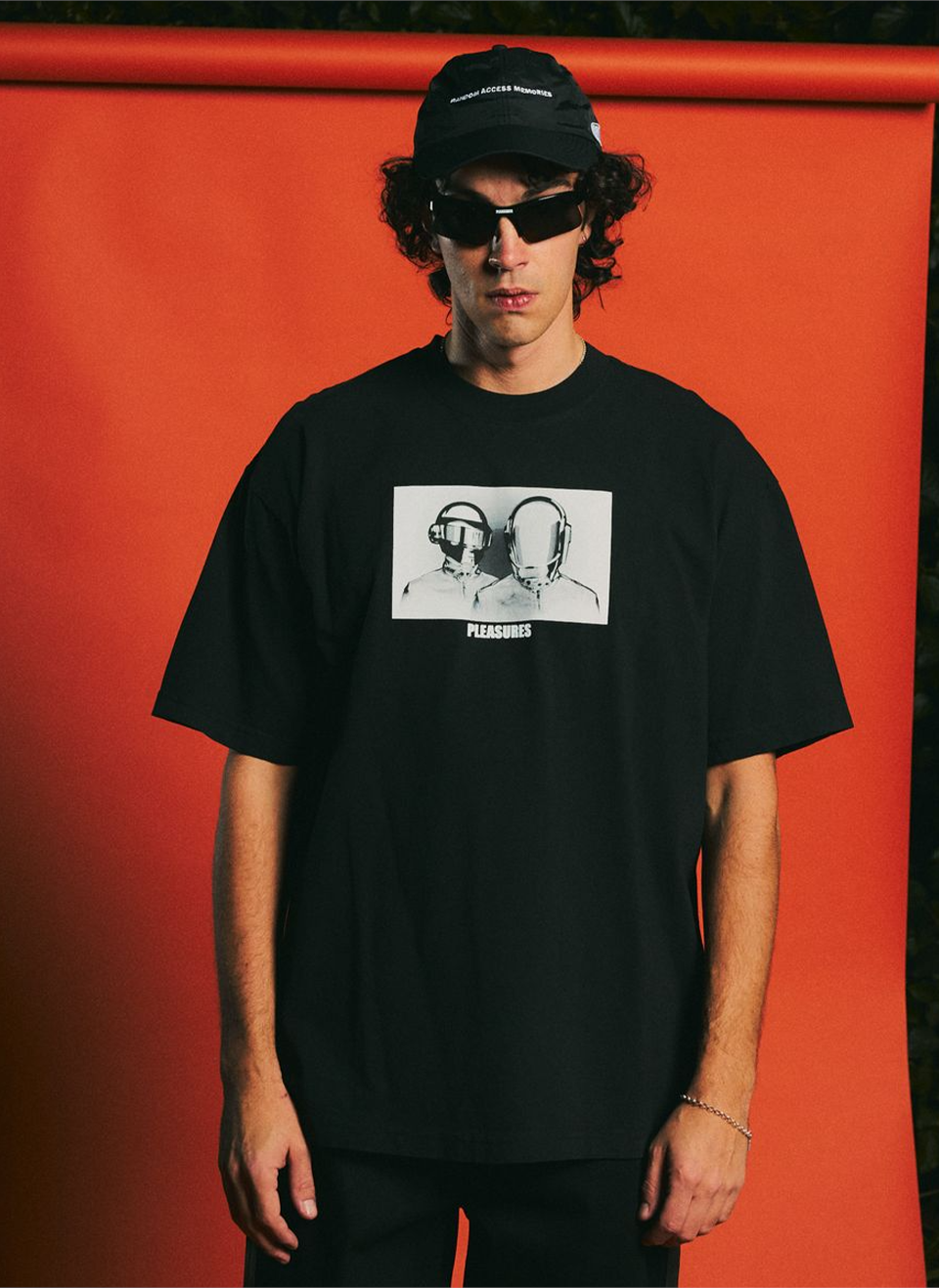 Футболка Pleasures x Daft Punk Inverted T-Shirt Black