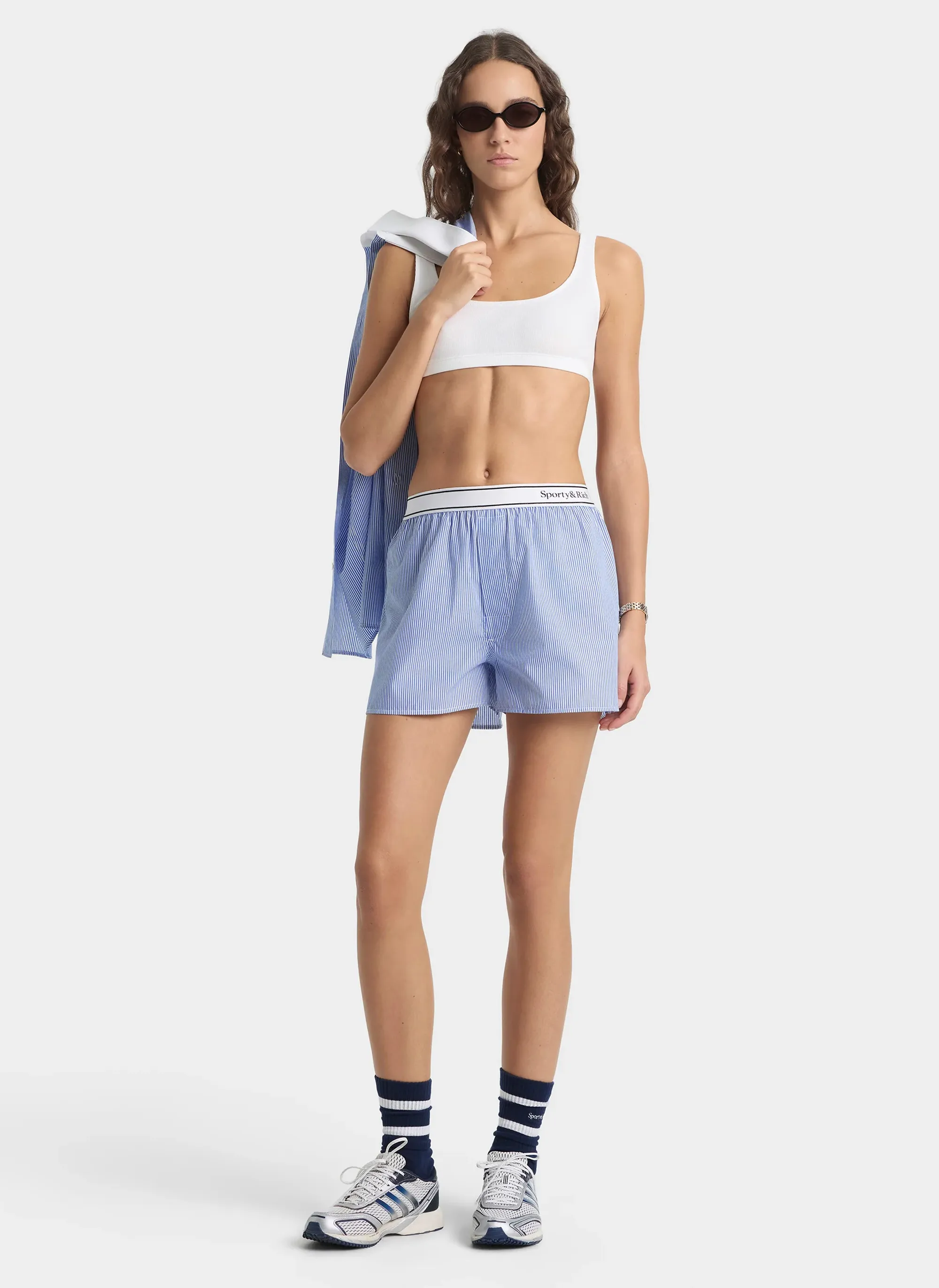 Шорты Serif Logo Boxer Navy Stripe