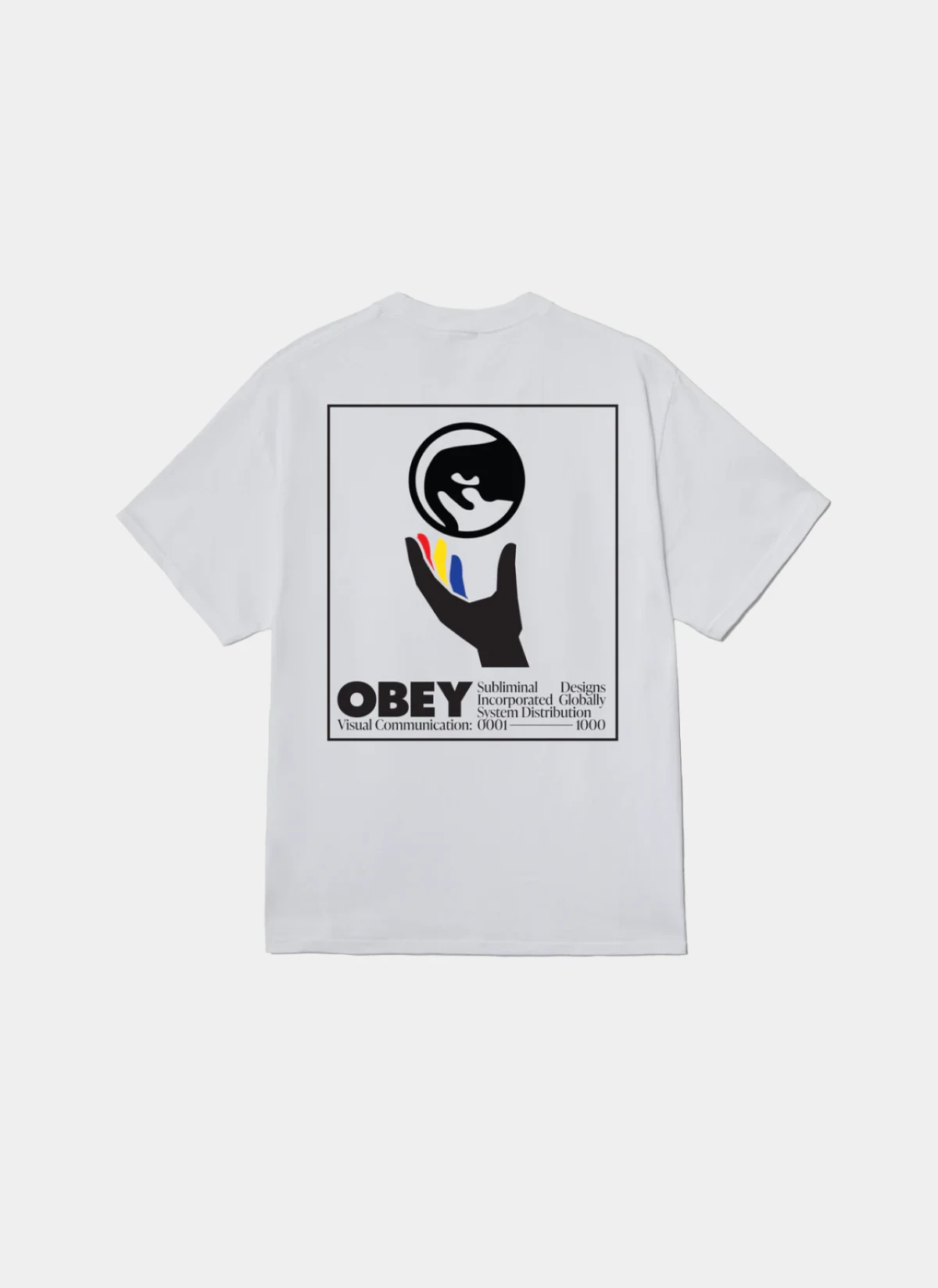 Футболка Obey Global Systems White