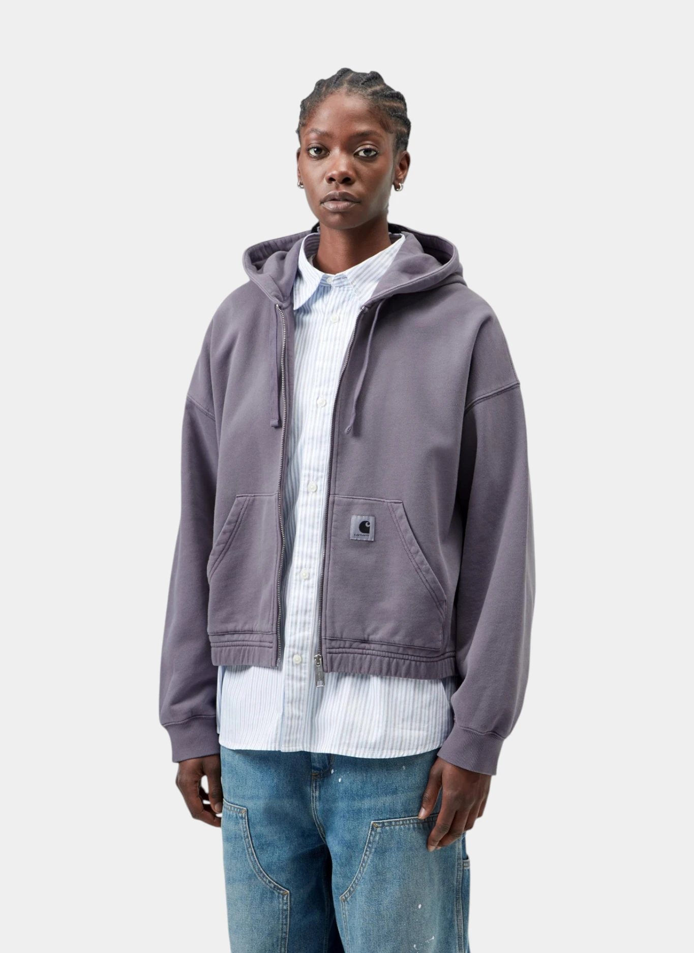 Худи на молнии W' Hooded Hoggard Jacket Shady Purple (Garment Dyed)