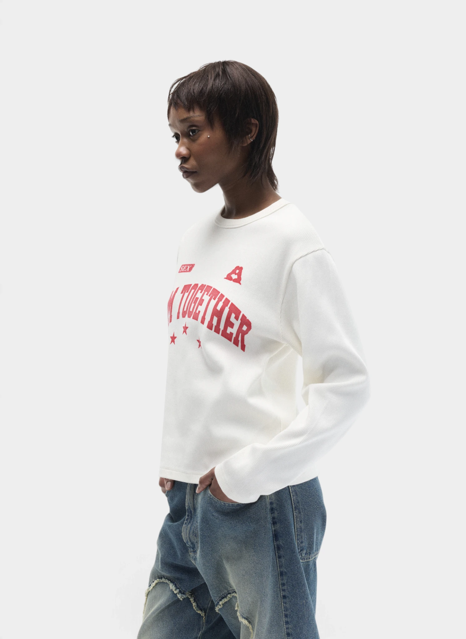 Лонгслив Together Again Longsleeve Off-White
