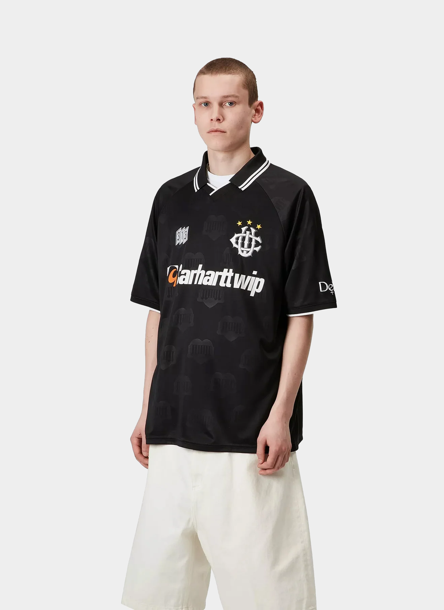 Футболка S/S Hartt’s Football T-Shirt Heart Train Jacquard, Black