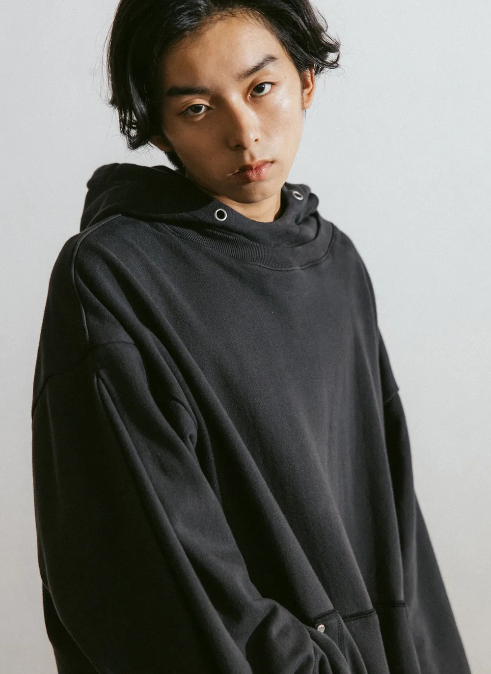 Худи Valley Layered Hoodie Dark Grey