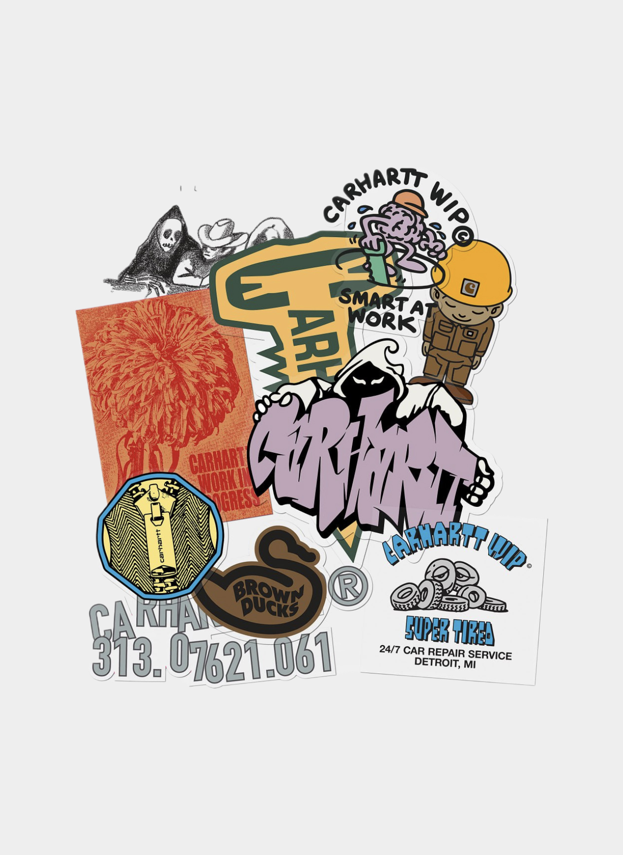 Стикеры ( Набор 10 Шт. ) Sticker Bag Multicolor