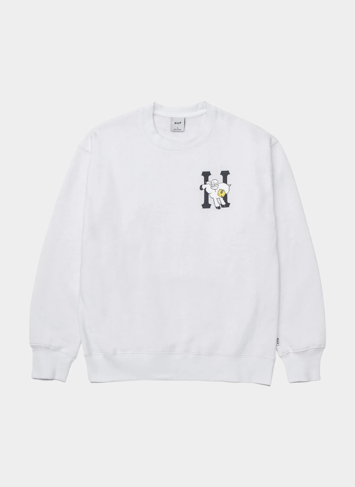 Свитшот женский ‘Flocked Classic H Crew’ White Свитшот женский ‘Flocked Classic H Crew’ White