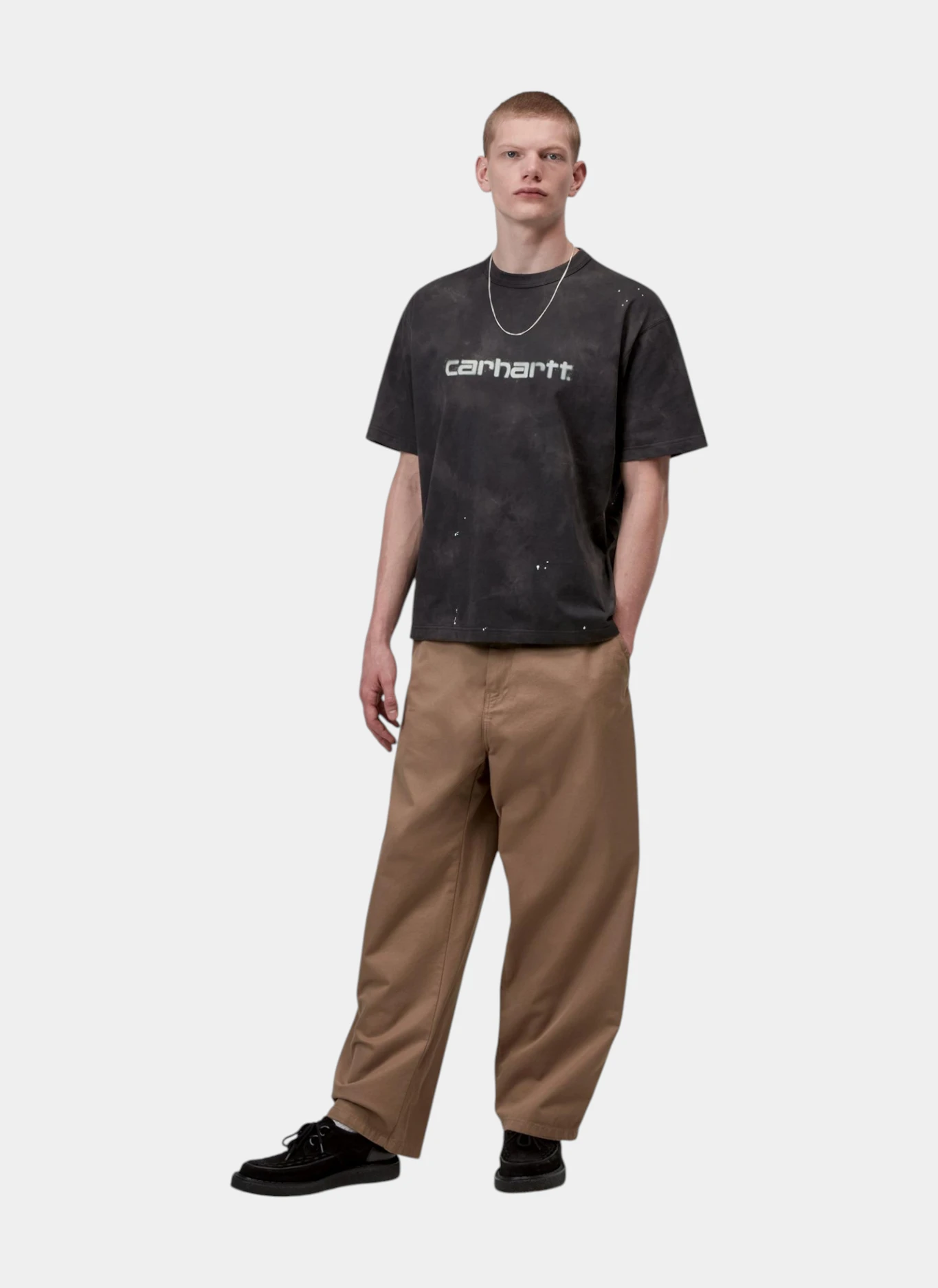 Футболка S/S Painter T-Shirt Black (Destroy Wash, Splatter)