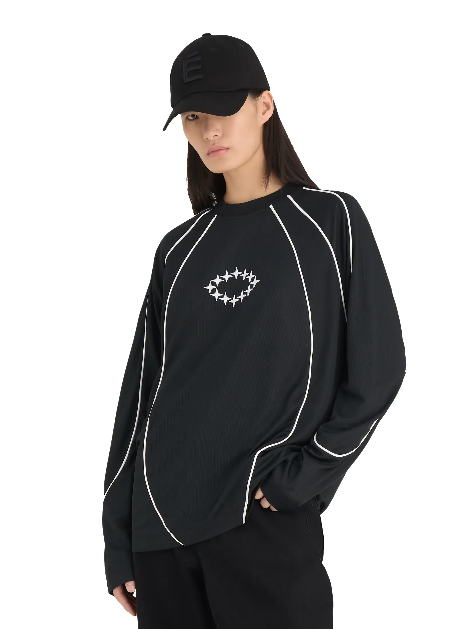 Лонгслив Soccer Long Sleeves T-Shirt Pique Black