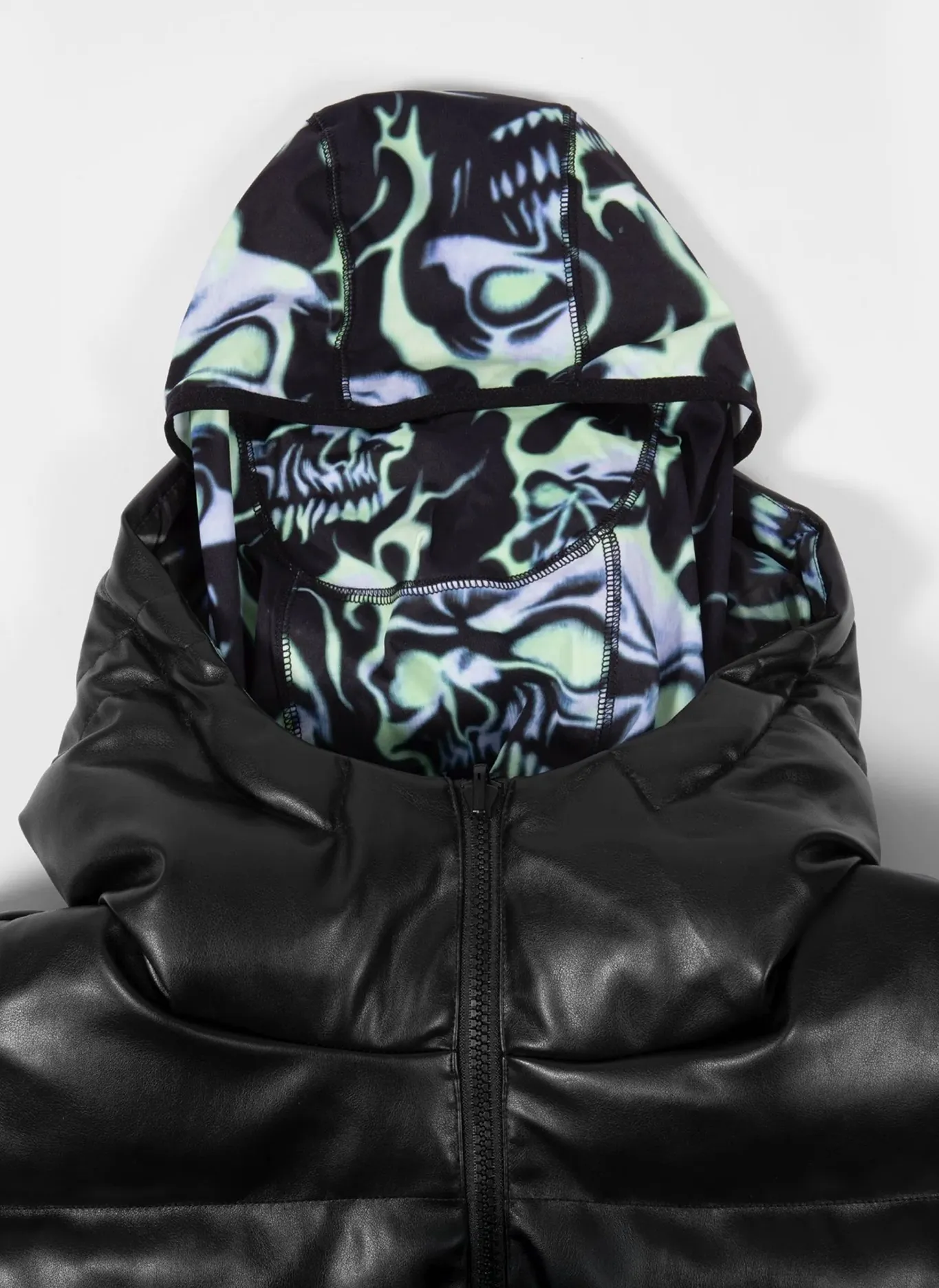 Пуховик Skull Puffer Jacket Black
