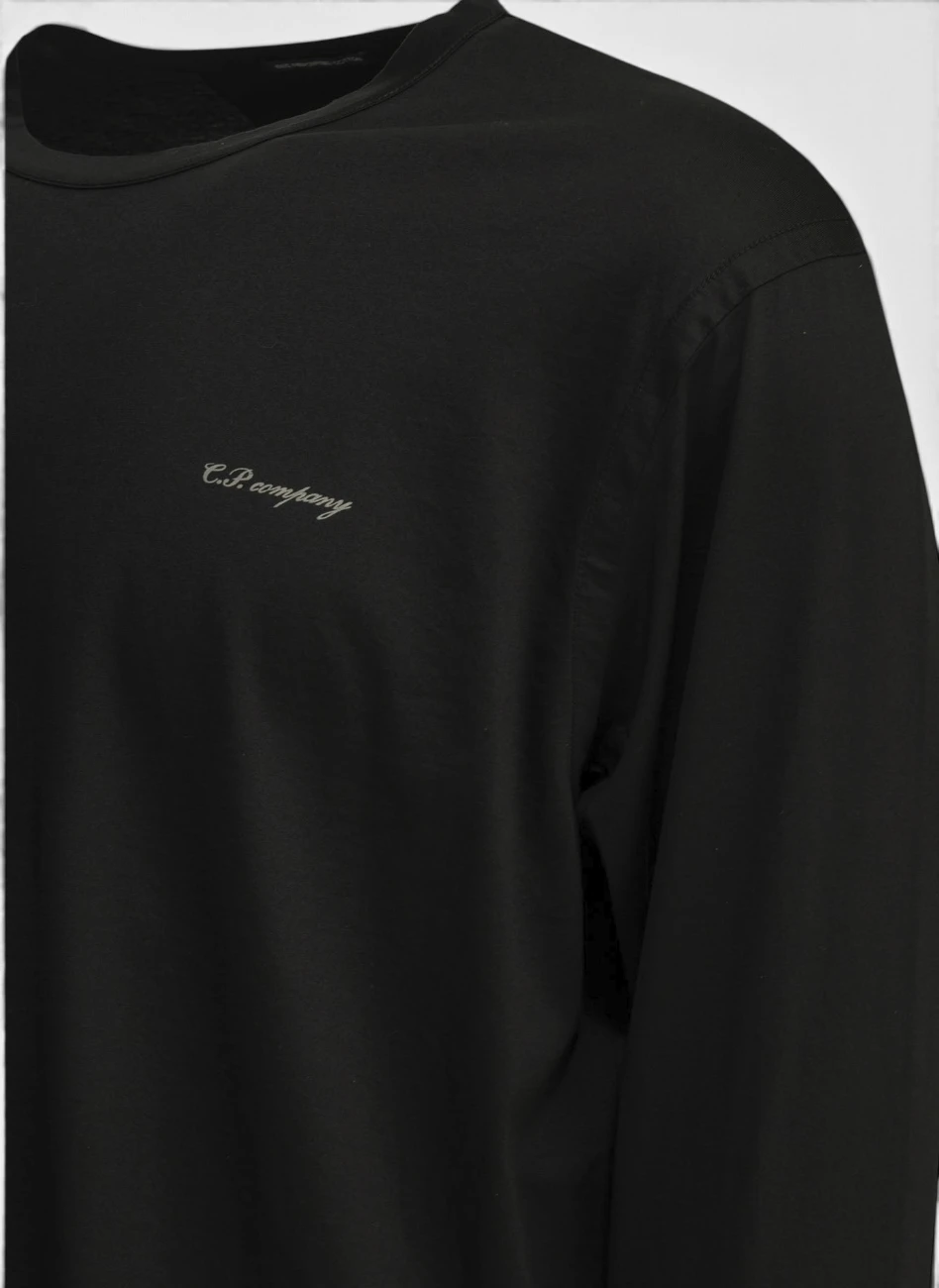 Лонгслив 70/2 Mercerized Jersey Gasato Long Sleeve T-Shirt Black