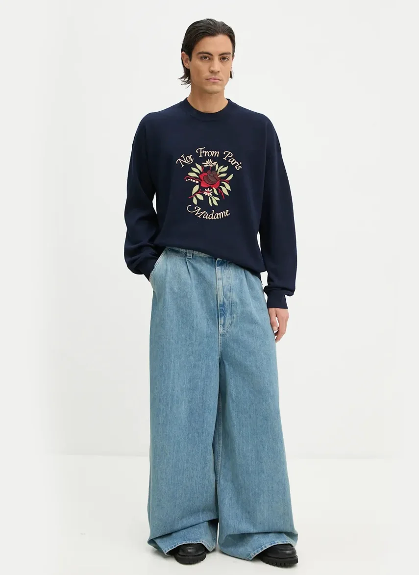 Свитер Le Maille Slogan Fleurs