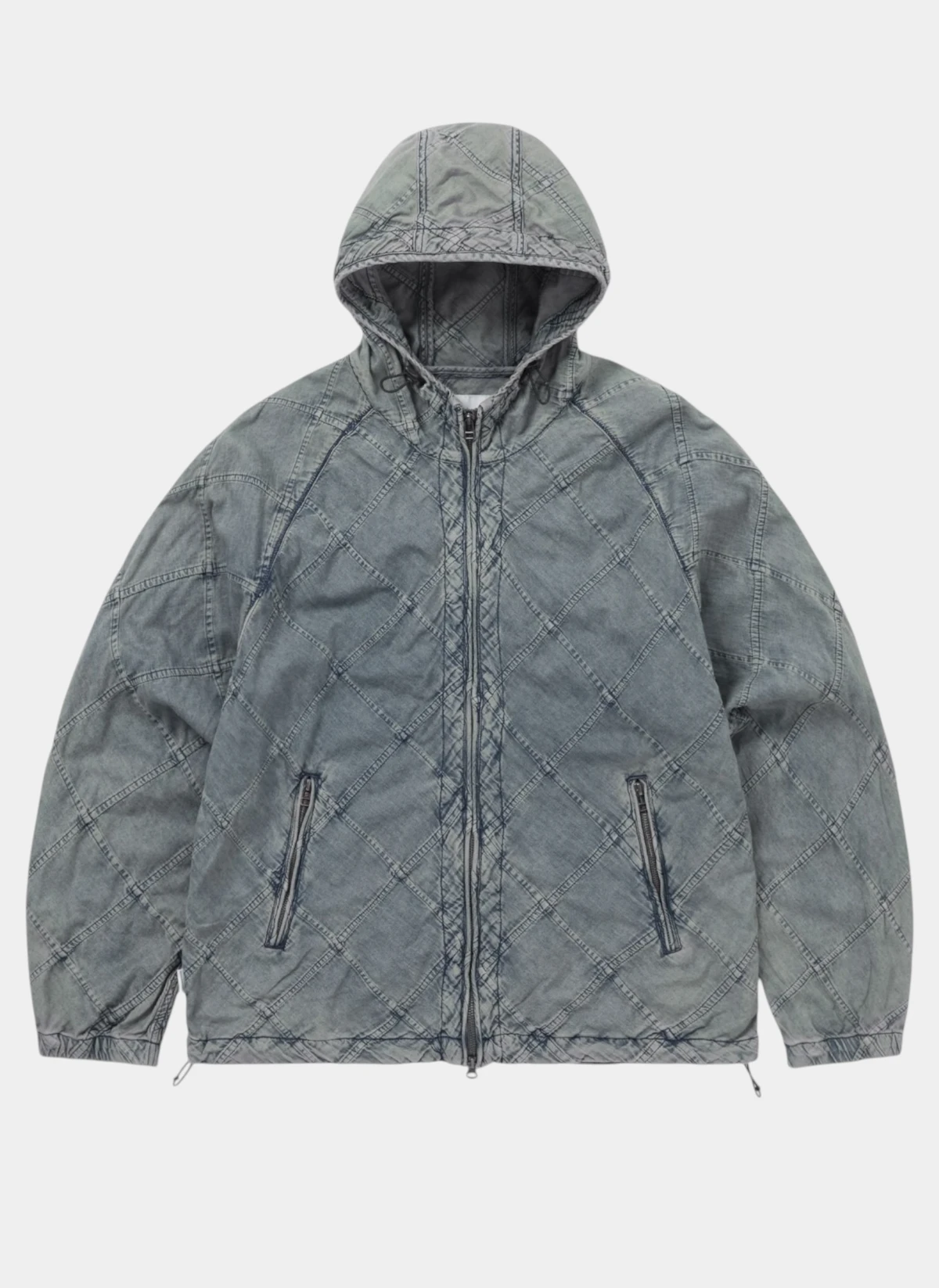 Куртка Patchwork Denim Windbreaker Blue Grey