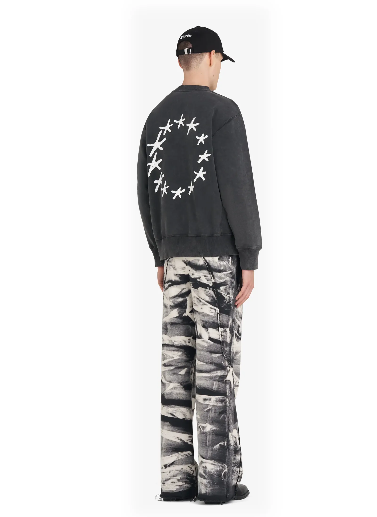 Свитшот Relax Crew Stars Black