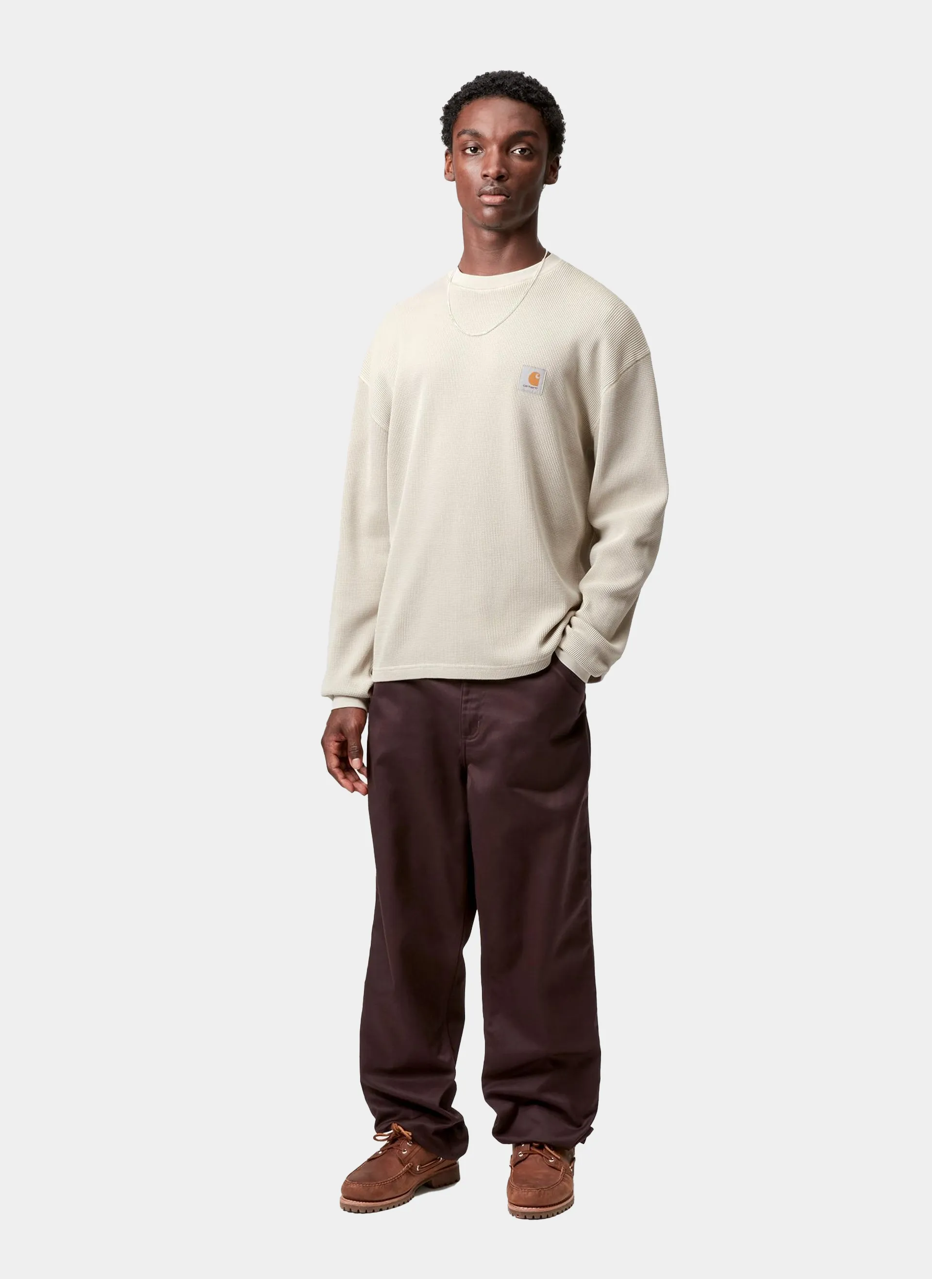 Лонгслив L/S Vista Waffle T-Shirt Fleur De Sel (Garment Dyed)