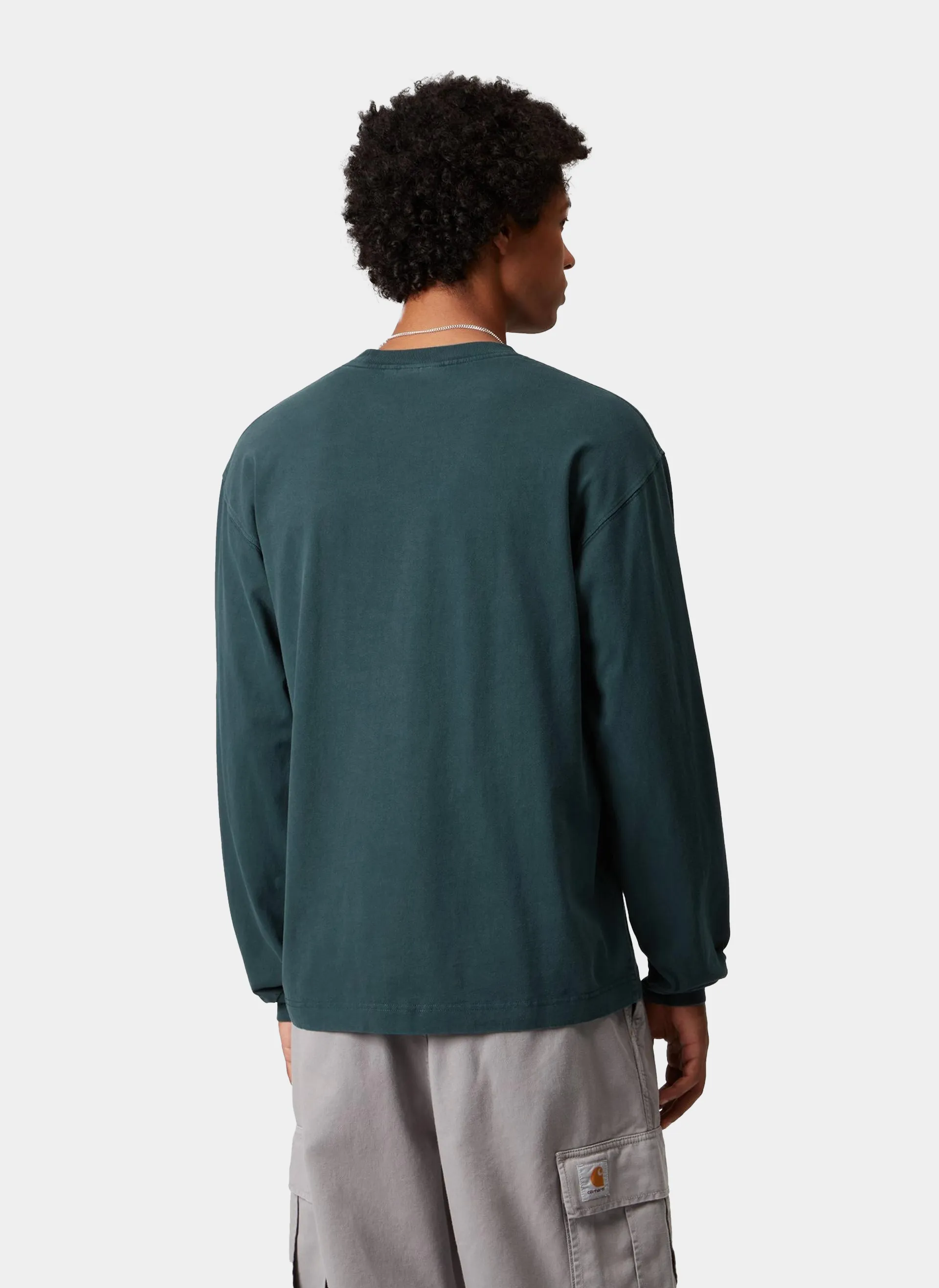 Лонгслив L/S Vista T-Shirt Deep Lagoon (Garment Dyed)