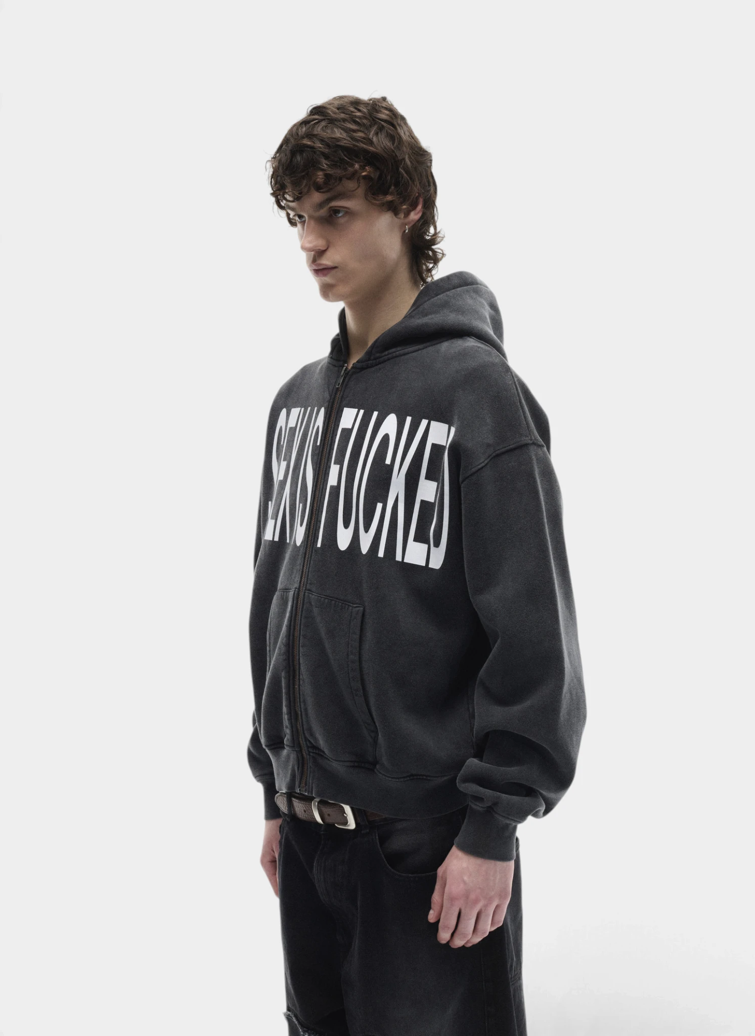 Худи на молнии Censor Me Baby Zip Hoodie Off-Black