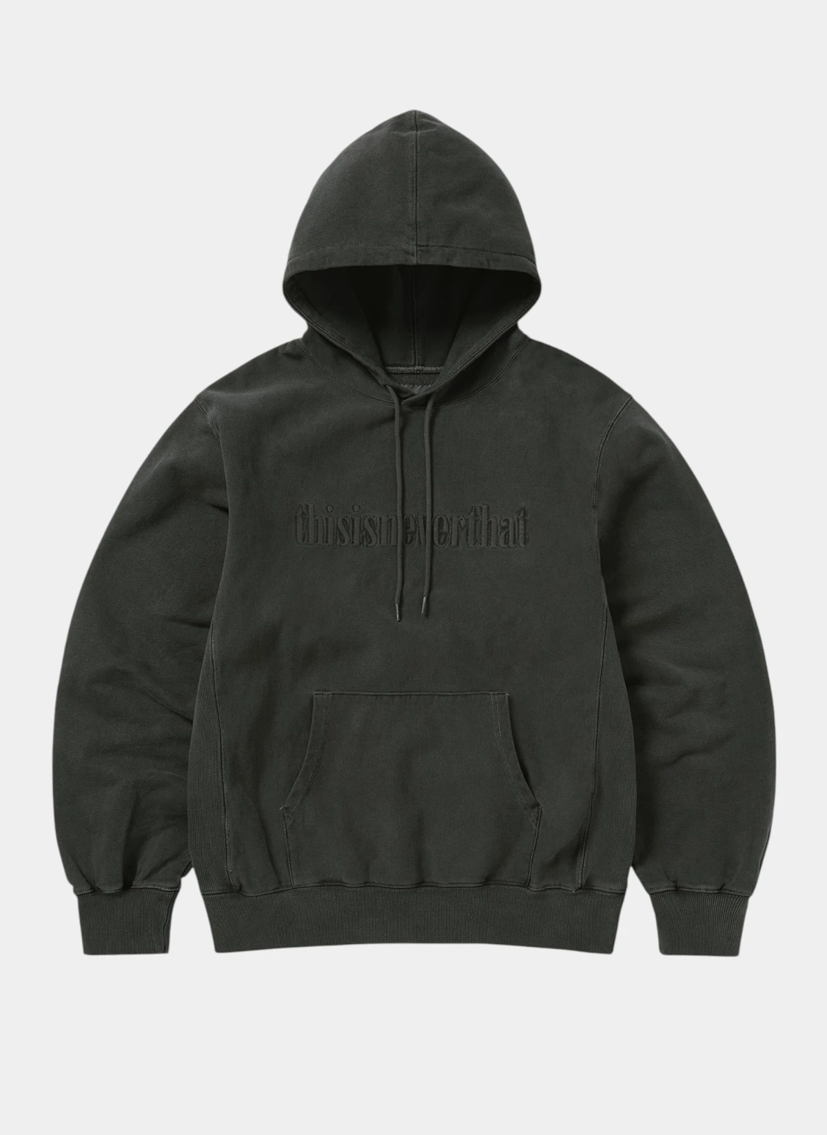 Худи Overdyed Embroidery Hoodie Charcoal
