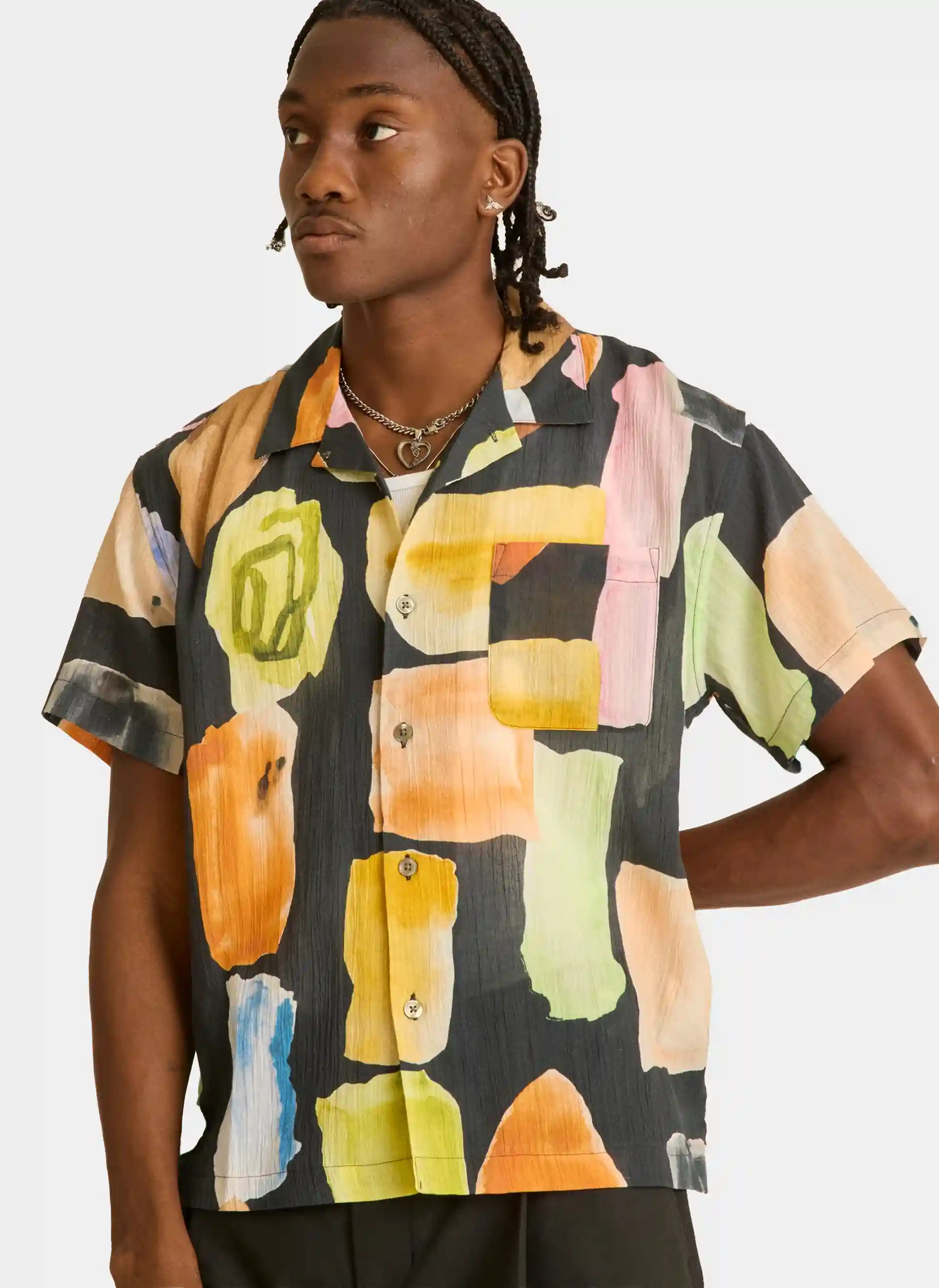 Рубашка JEMS WOVEN Black Multi