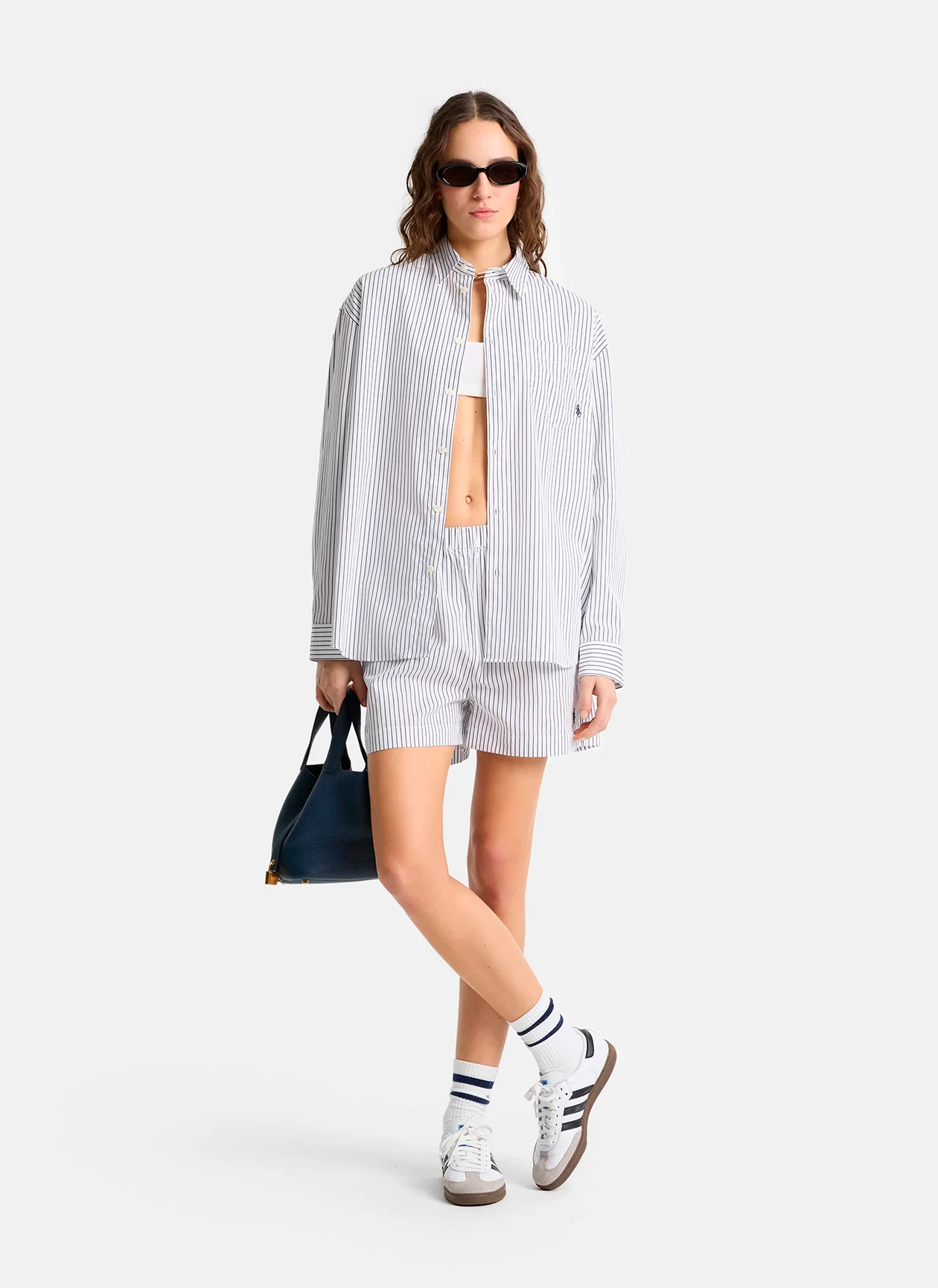 Рубашка SRC Oversized Shirt Blue Striped