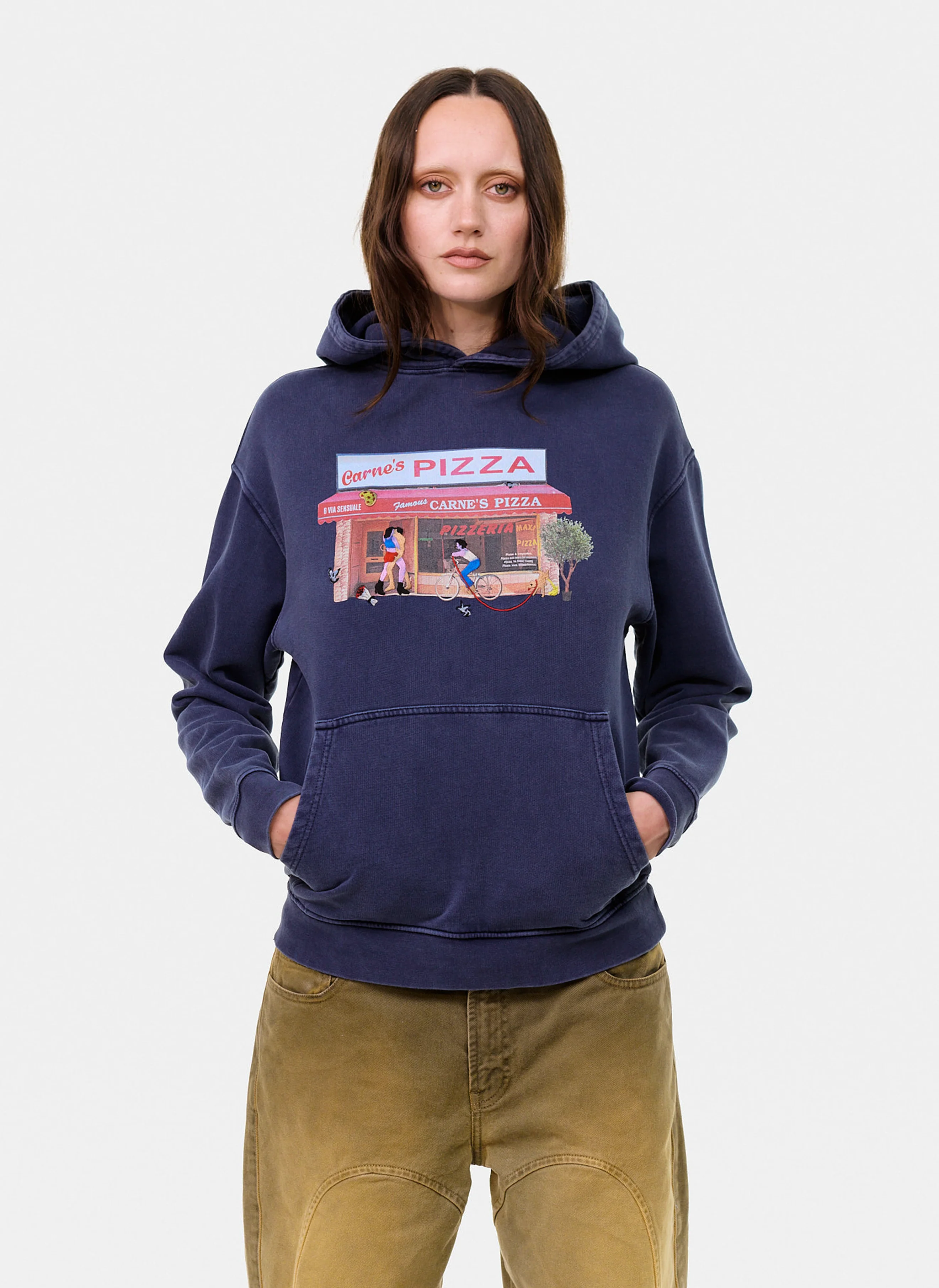 Толстовка Hot Slice Hoodie Navy