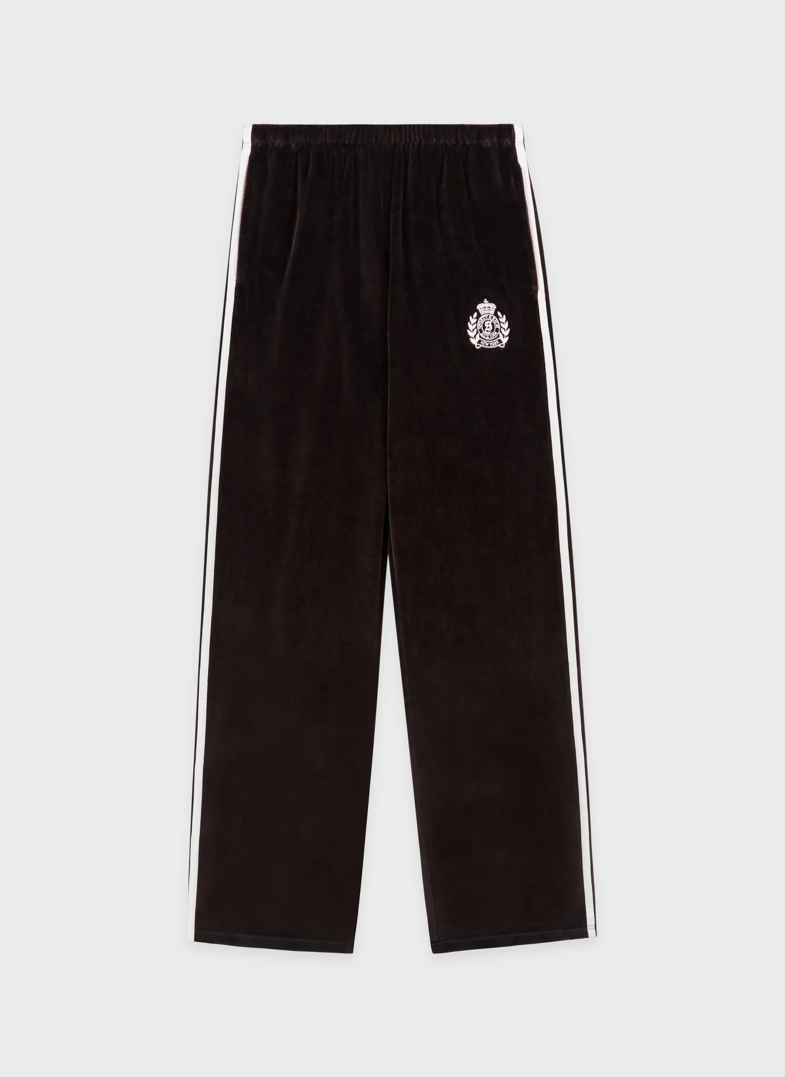 Брюки NY Crest Velour Sweatpant Chocolate