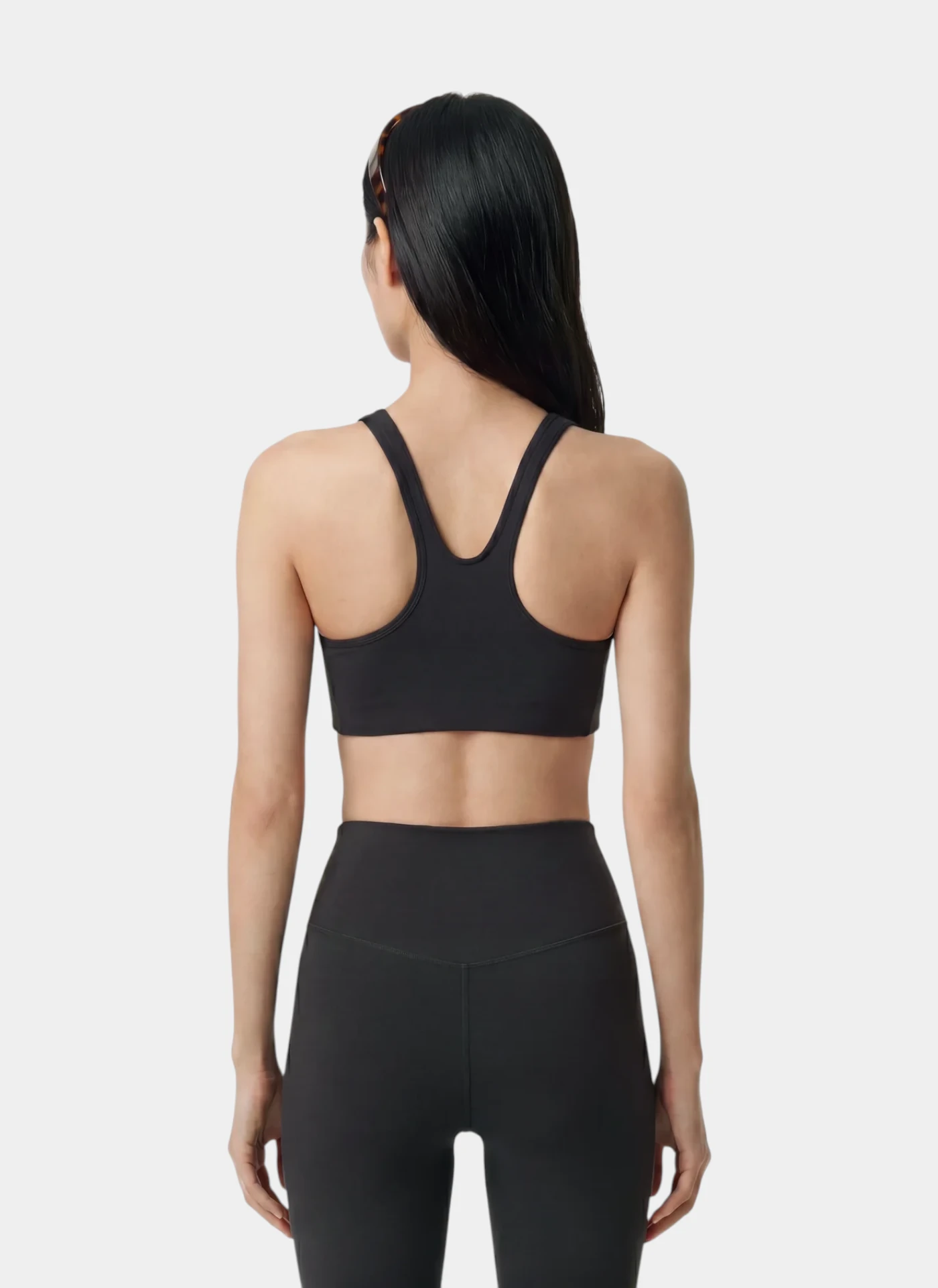 Топ Serif Logo Sports Bra Carbon