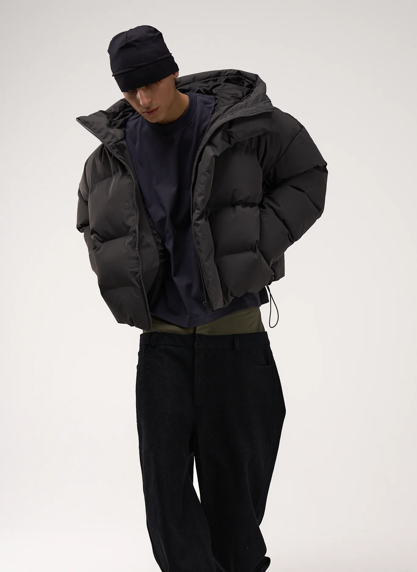 Пуховик Hooded AW25 Grey