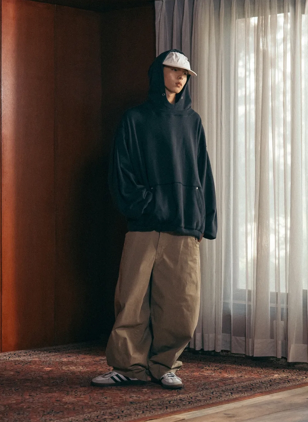 Худи Valley Layered Hoodie Dark Grey