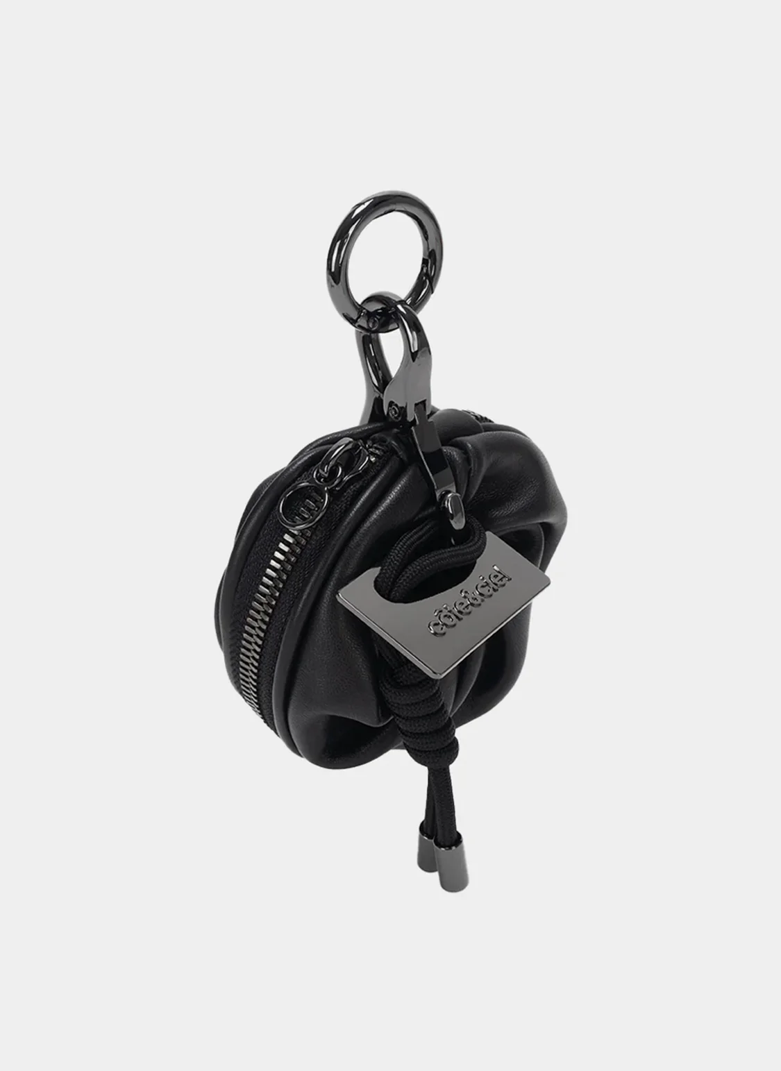 Сумка Keychain Aoos Nano Alias Leather Agate Black