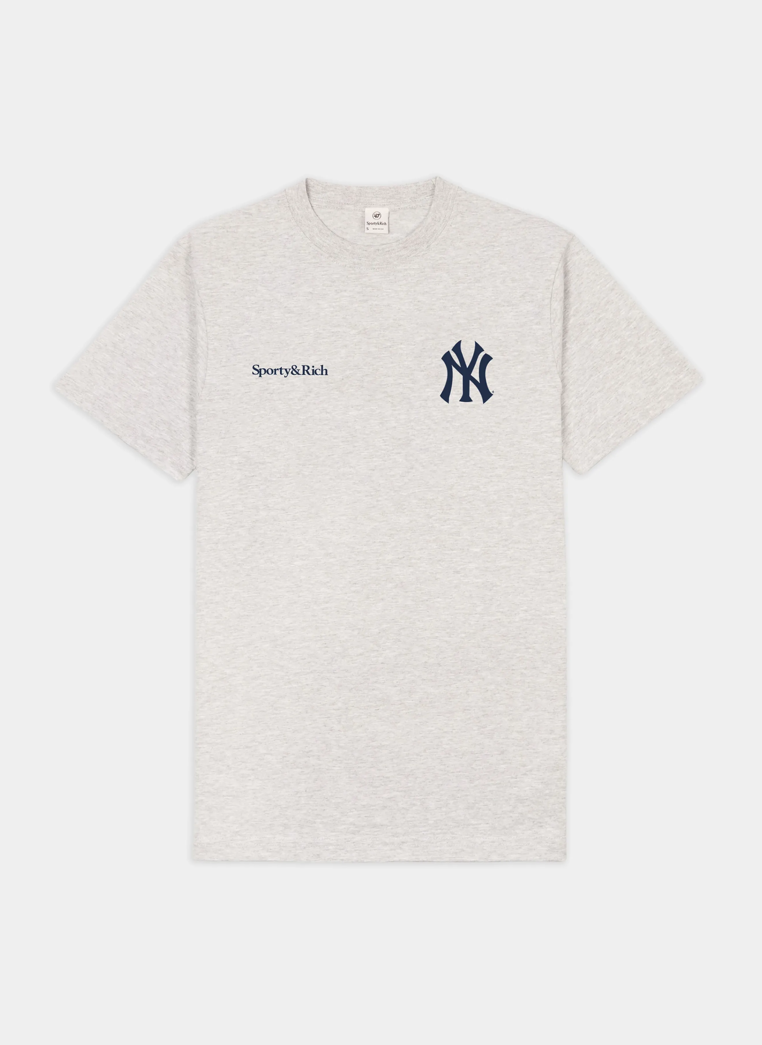 Футболка Yankees Curve T-Shirt Heather Gray
