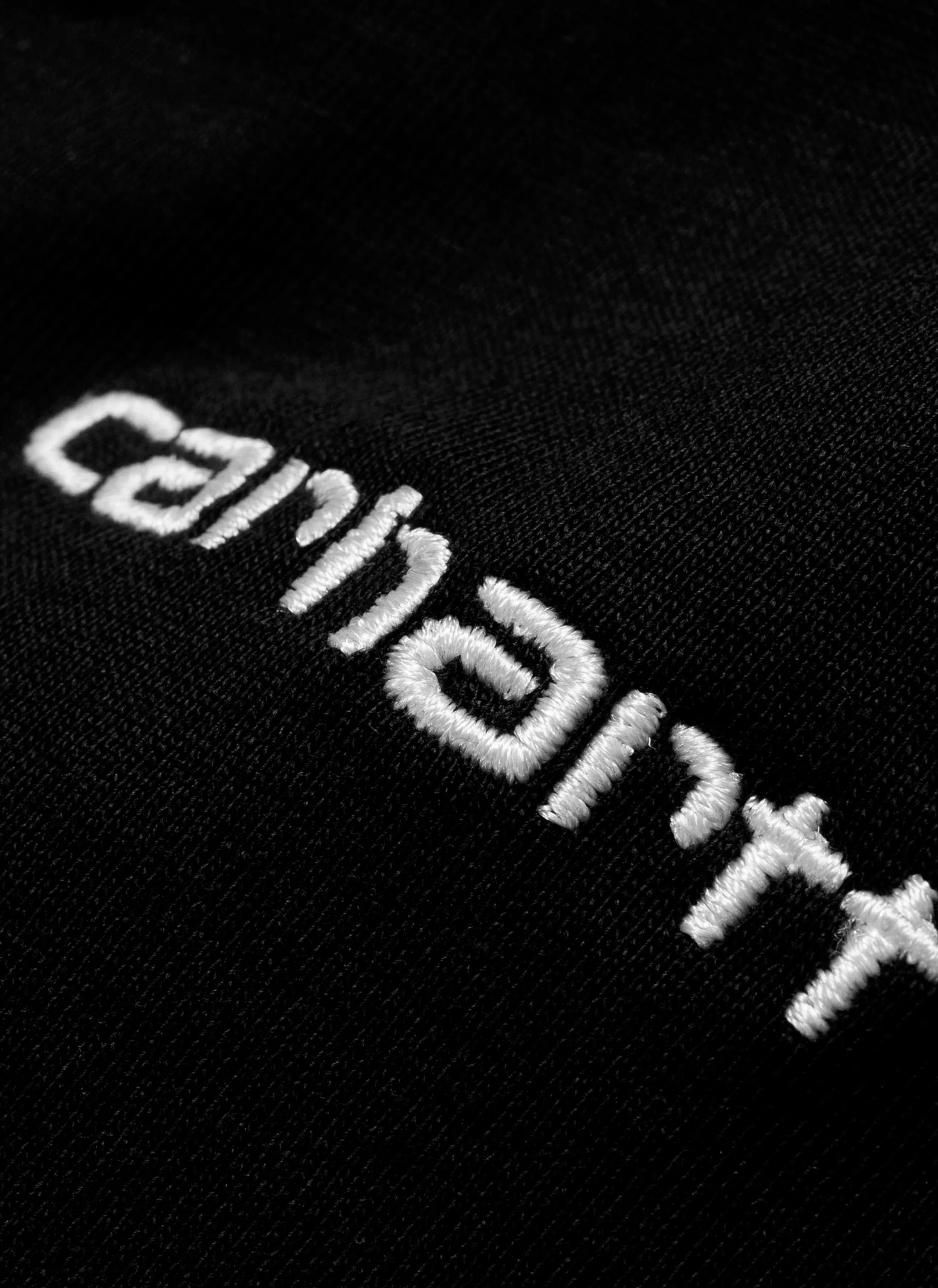 Футболка ‘S/S Script Embroidery T-Shirt’ Black / White