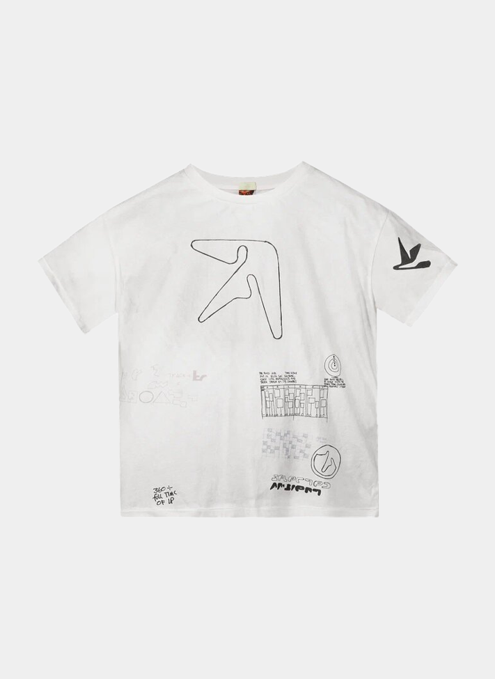 Футболка .Solutions + NUMBER 3 A—Sketch T-Shirt Old White