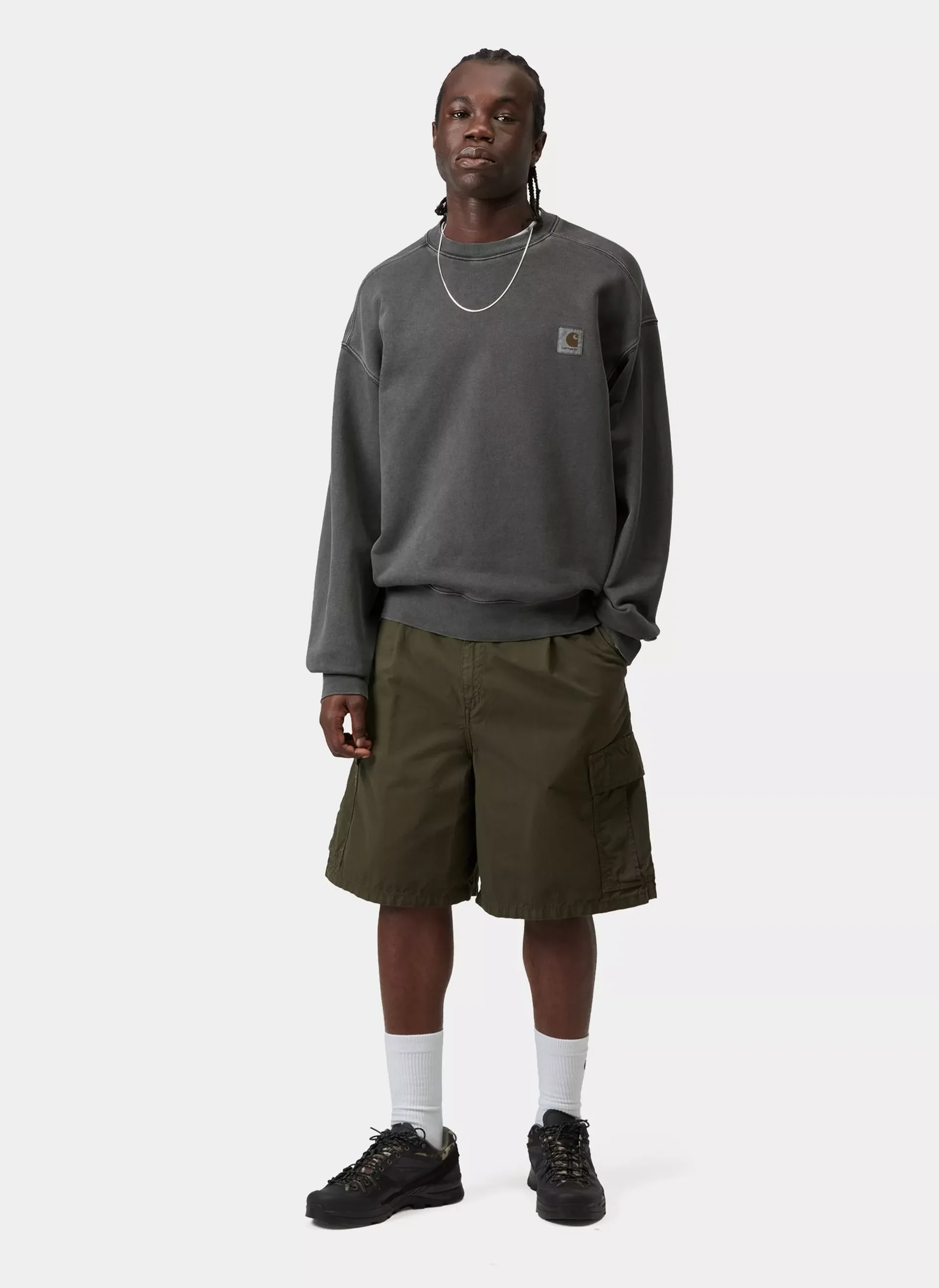 Свитшот Nelson Sweat Black (Garment Dyed)