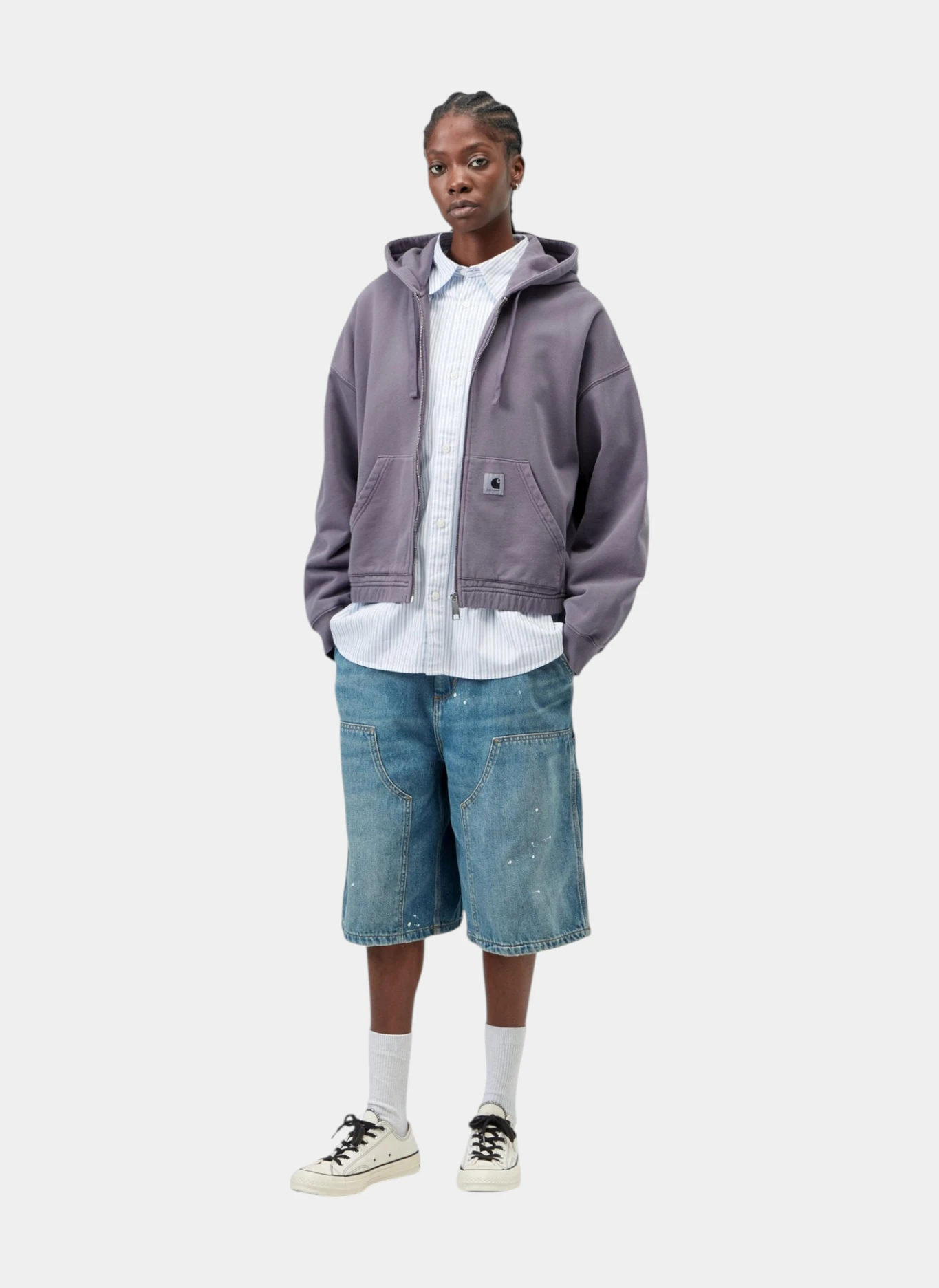 Худи на молнии W' Hooded Hoggard Jacket Shady Purple (Garment Dyed)