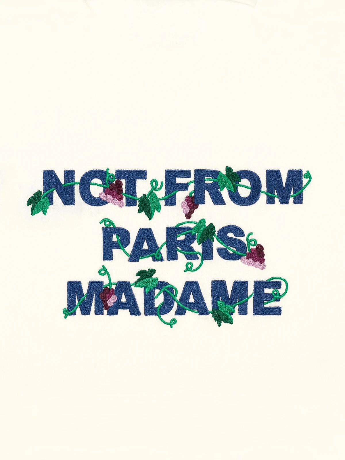 Футболка Vine Embroidered Slogan T-shirt Off White