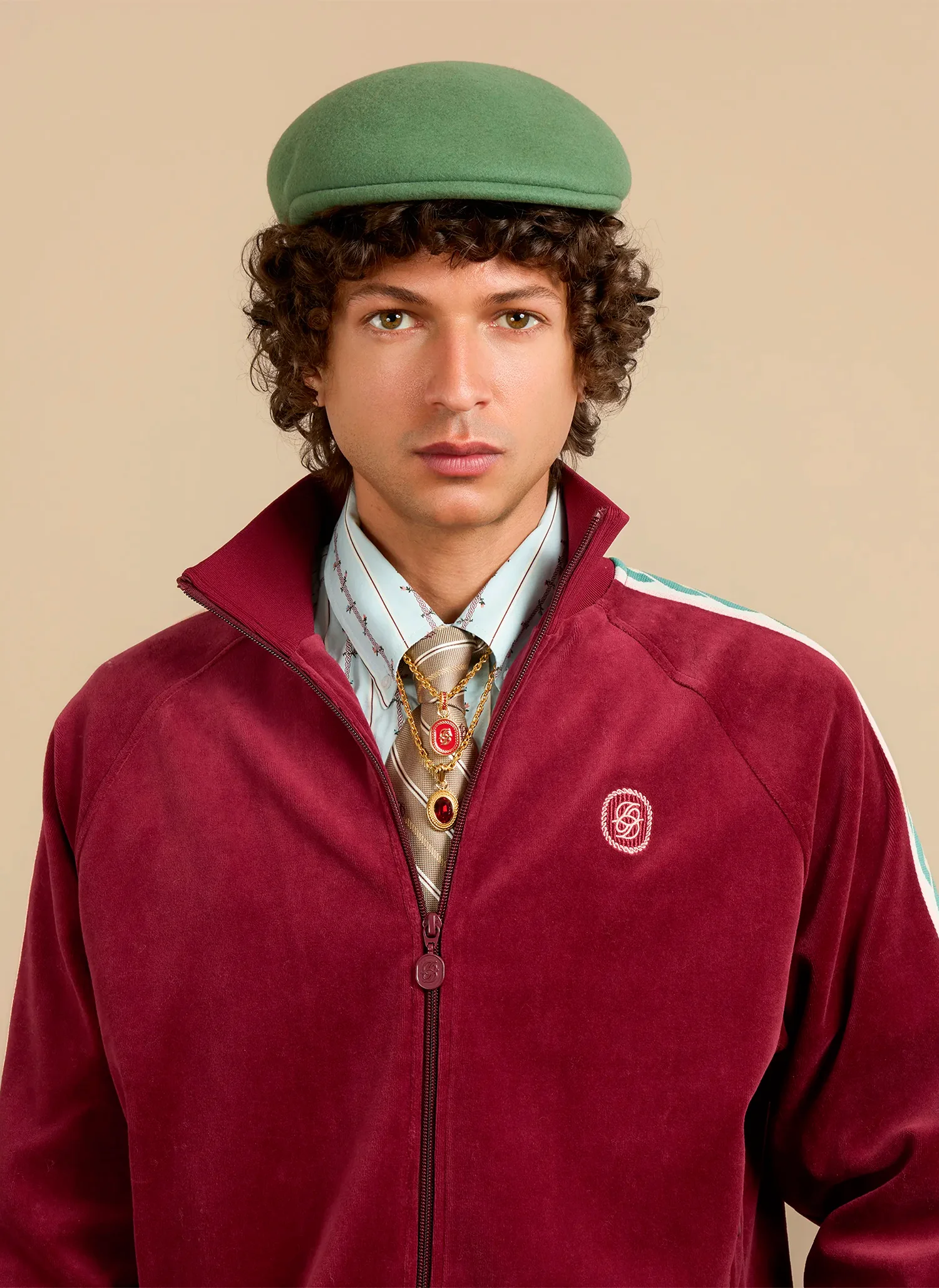 Олимпийка La Track Jacket Velours Wine