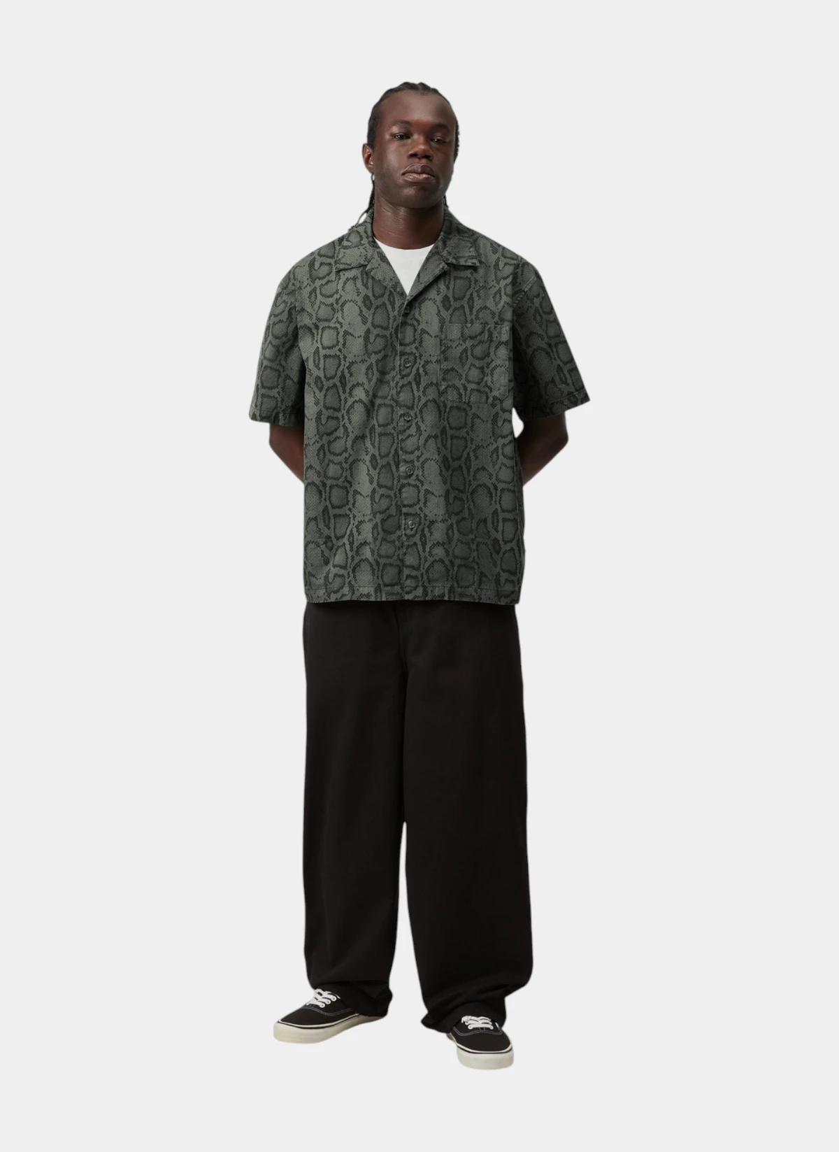 Рубашка S/S Snake Camo Shirt Snake Camo, Leaf (Garment Dyed)