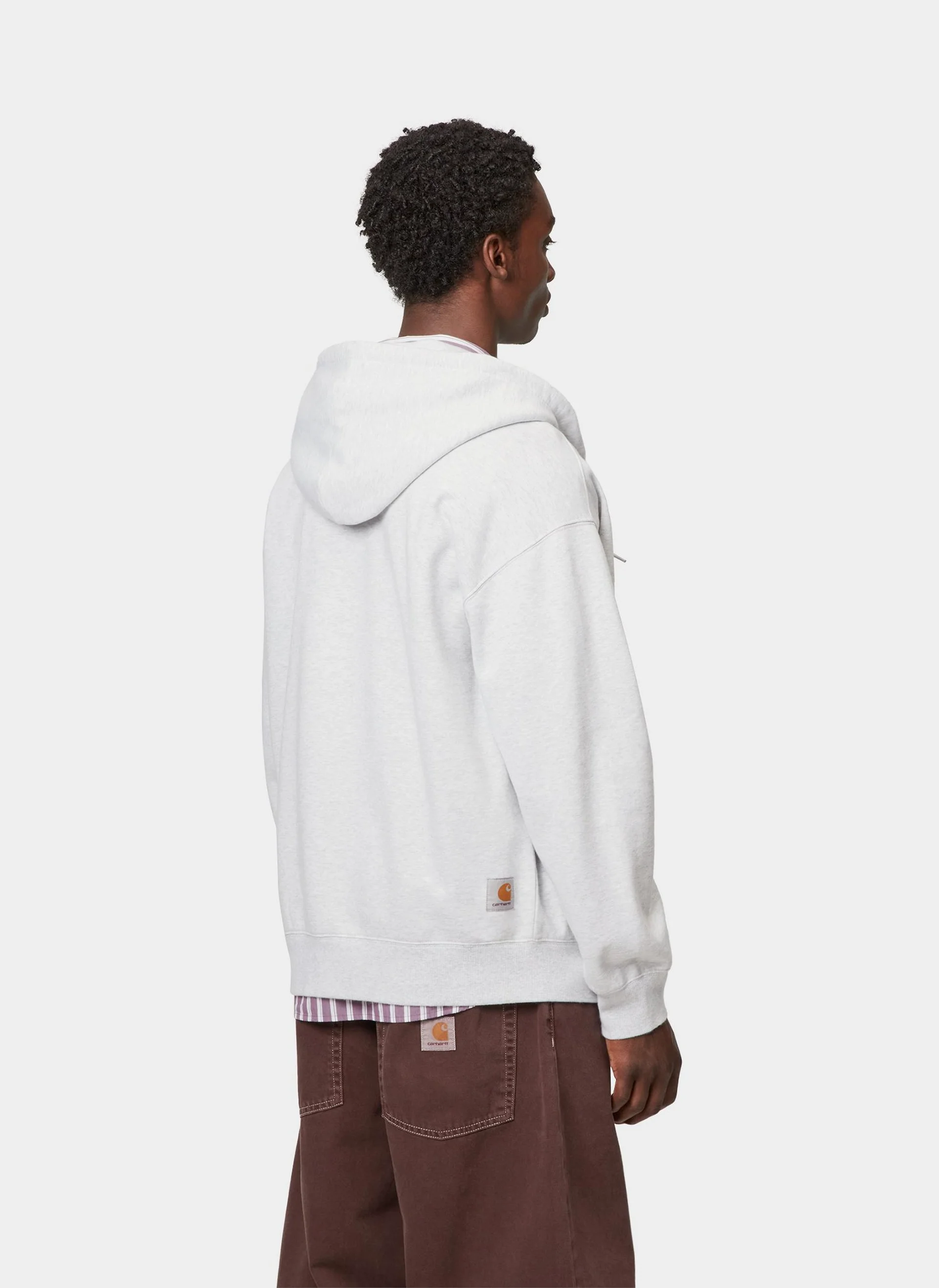 Худи на молнии Hooded Mini Wip Sweat Jacket Ash Heather (Stone Washed)