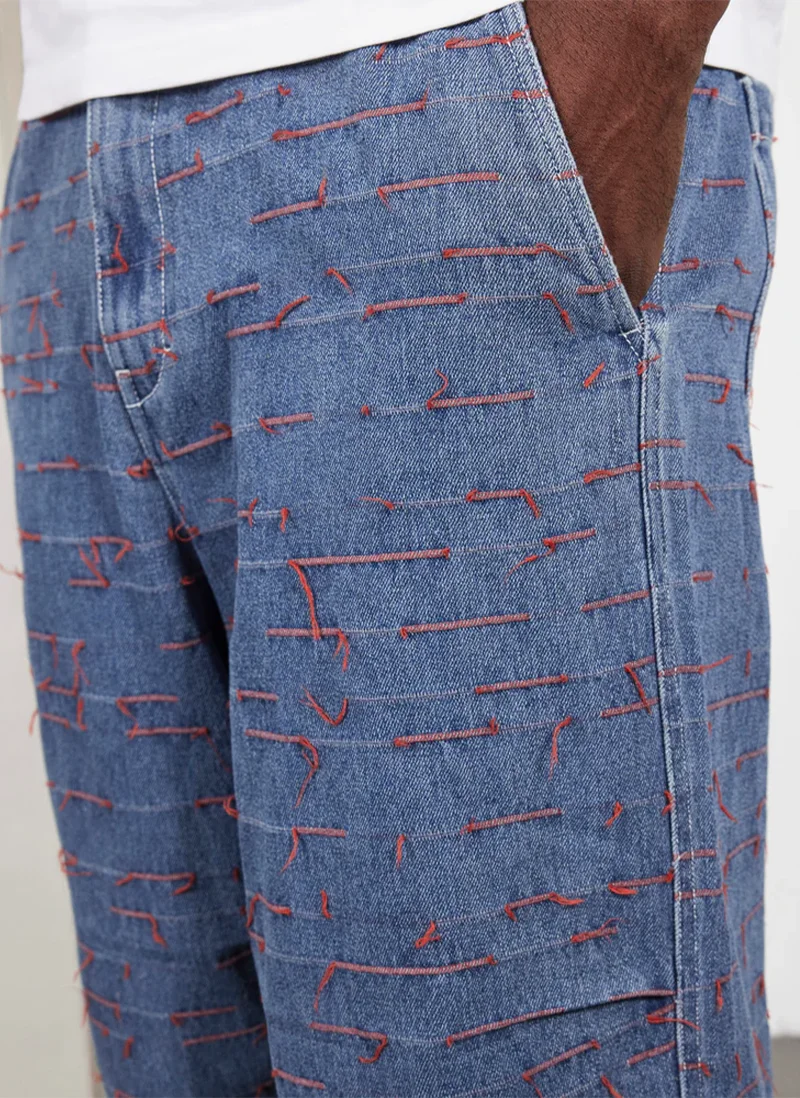 Джинсы Strokes Denim Parachute Pants  Indigo