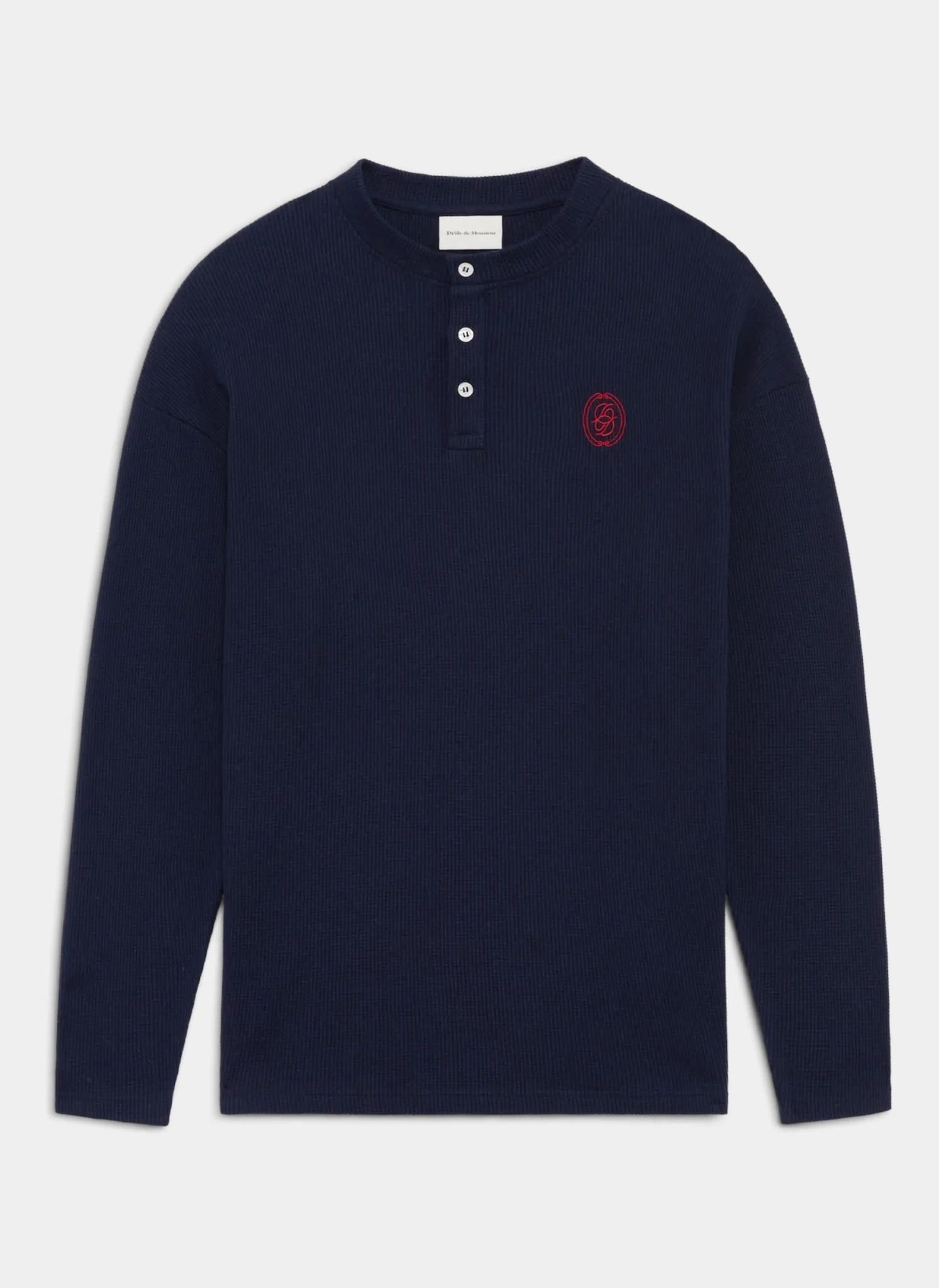 Лонгслив D Mirror Waffle Longsleeve T-Shirt Navy
