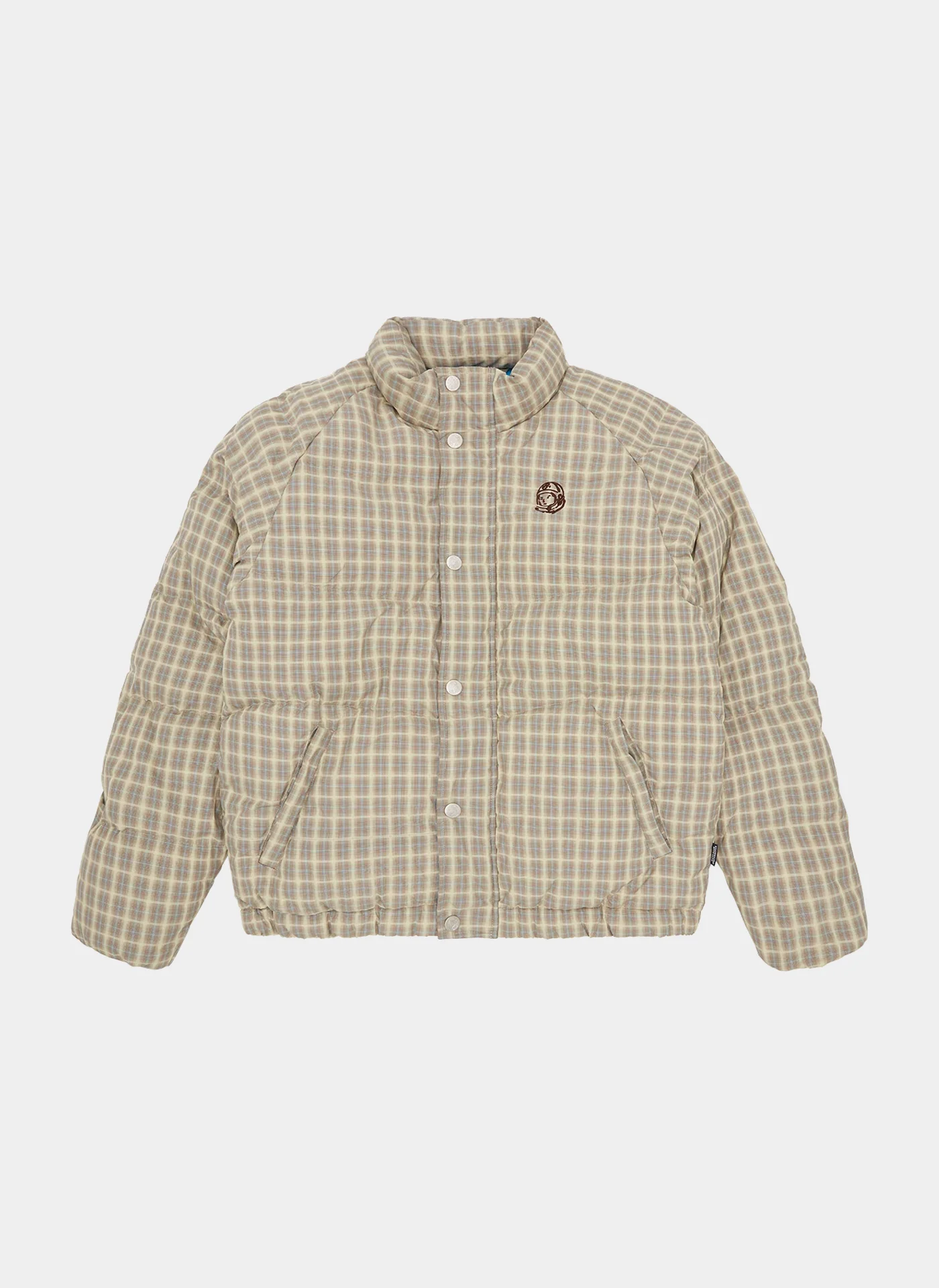 Куртка Script Nylon Check Puffer Jacket Brown Check